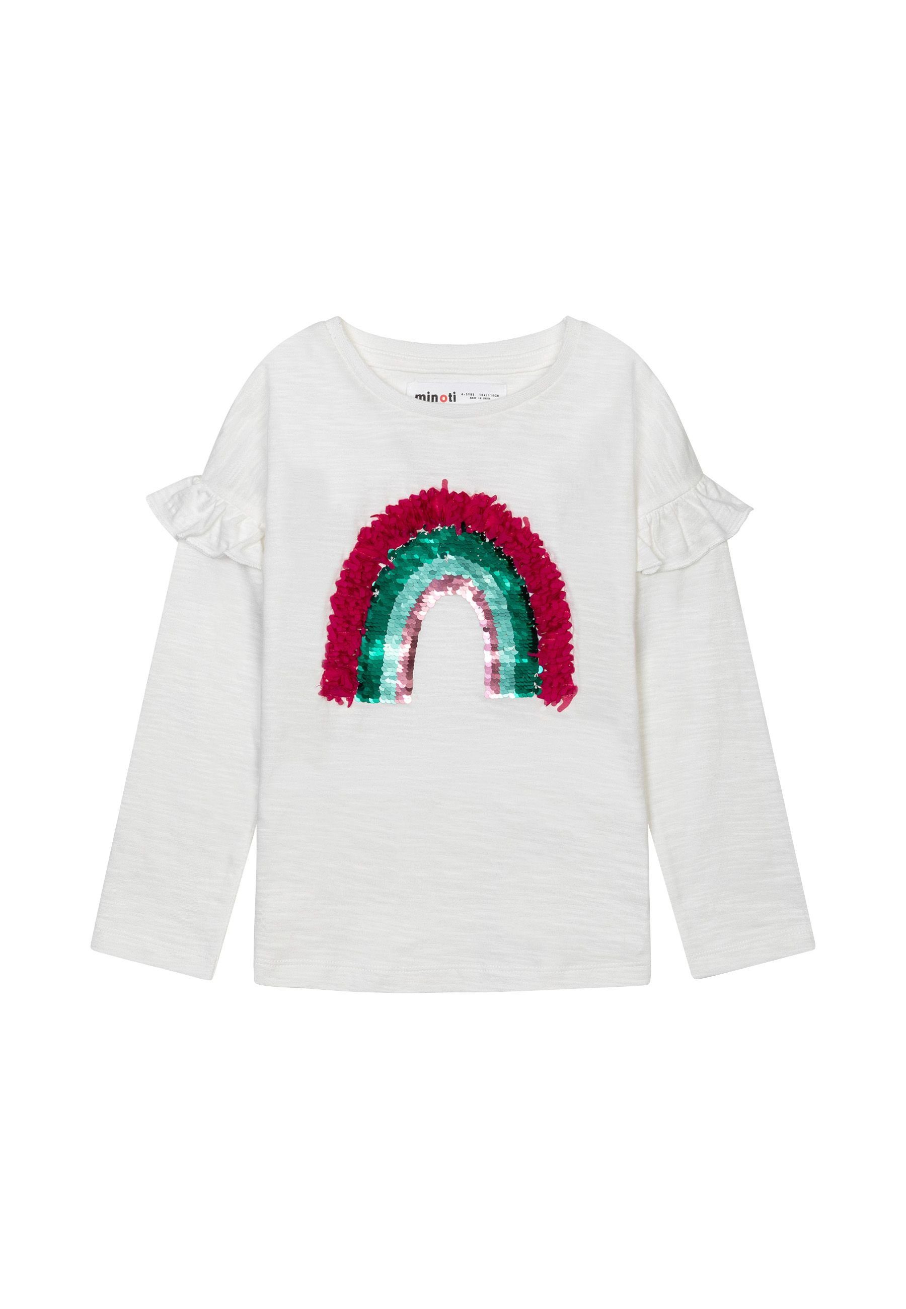 (1y-8y) Regenbogen Langarmshirt Langarm-T-Shirt MINOTI