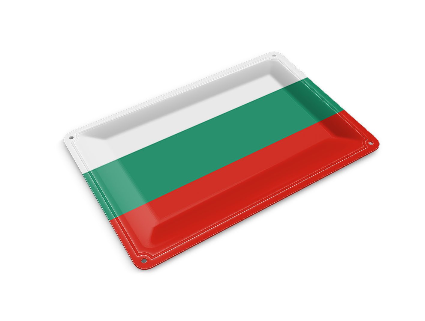 Femer GmbH Postkarte Flagge Bulgariens 14x10 cm Flag of Bulgaria, unfrankiert