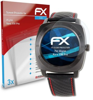 atFoliX Schutzfolie Displayschutz für XLyne Nara XW Pro, (3 Folien), Ultraklar und hartbeschichtet