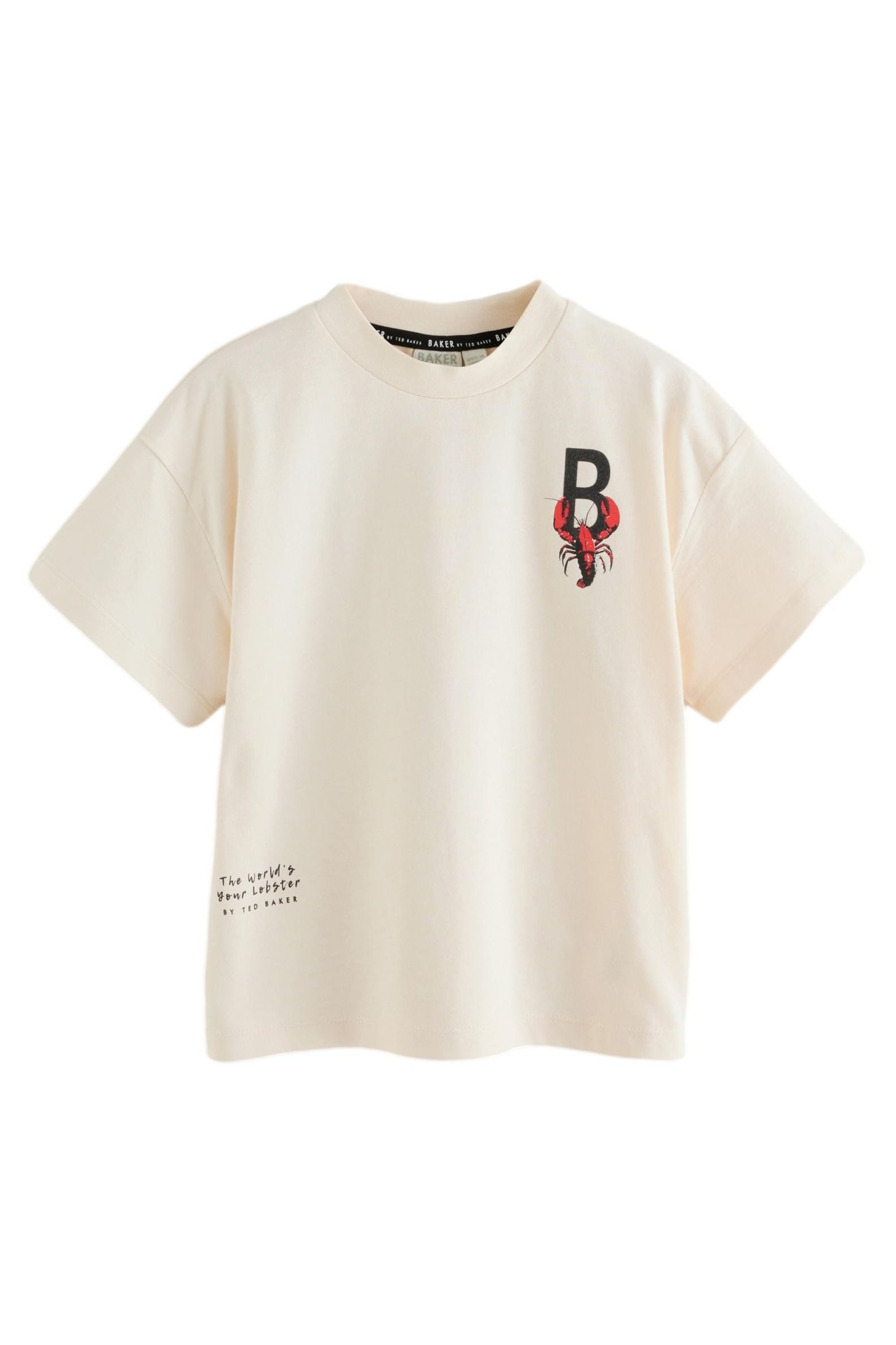 T-Shirt Baker by Ted Baker Oversized T-Shirt mit Grafik
