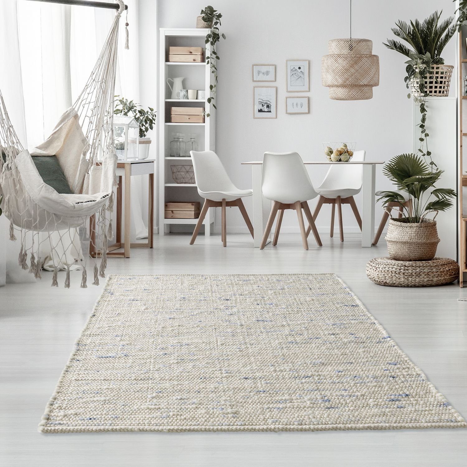 TaraCarpet Wollteppich TaraCarpet Handwebteppich Oslo, rechteckig, günstig online kaufen