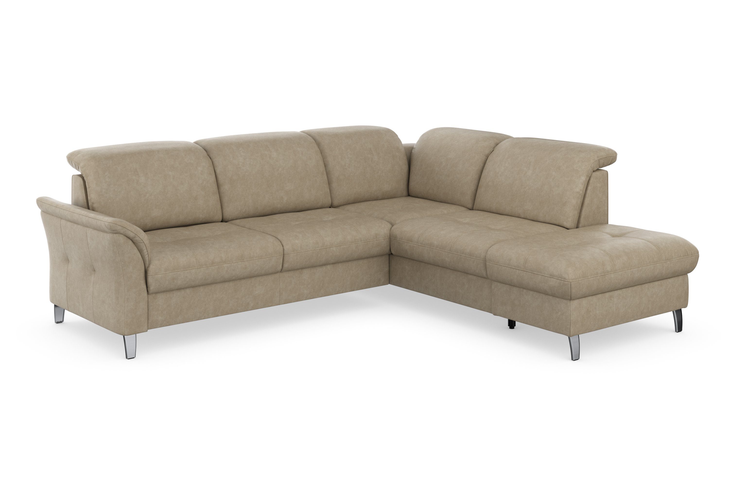 sit&more Ecksofa Maggiore, wahlweise Stauraum und mit Kopfteilverstellung, Bettfunktion