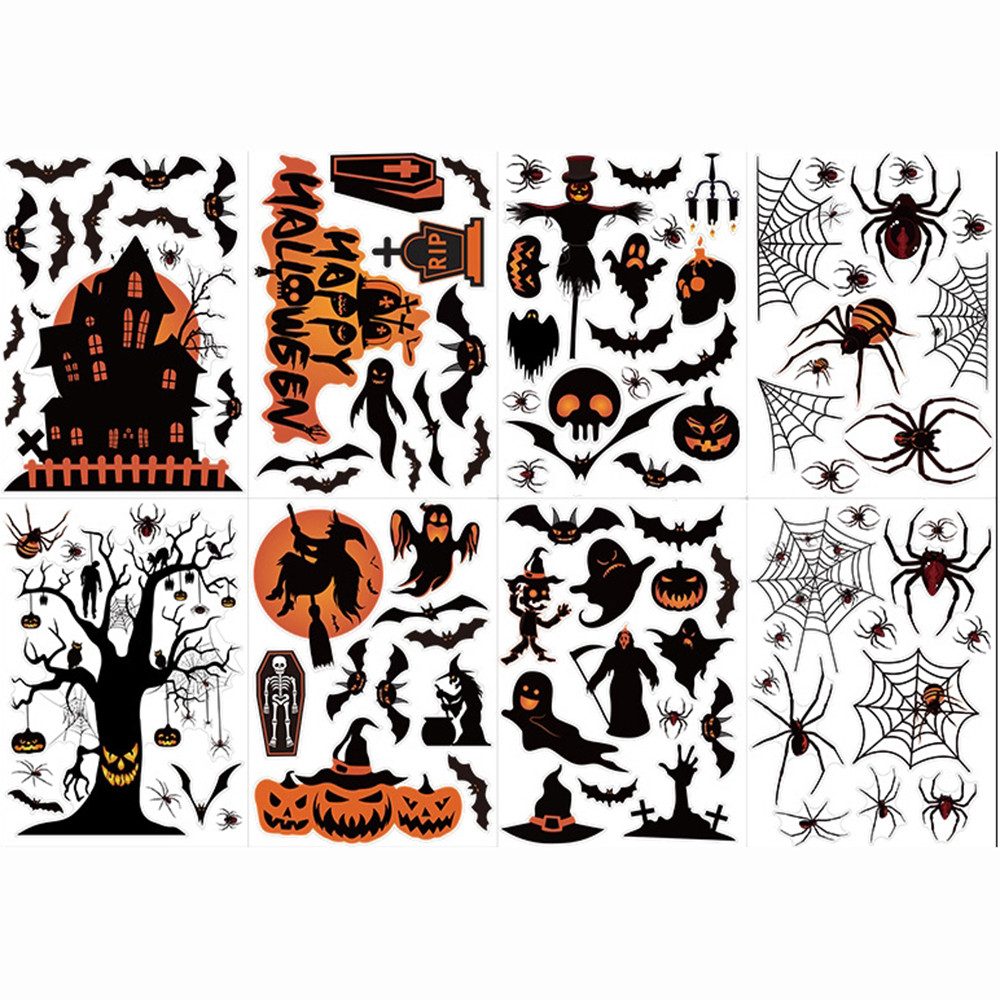 Coonoor Fensterfolie 15 Stück Halloween Fensterbilder,Halloweendeko günstig online kaufen