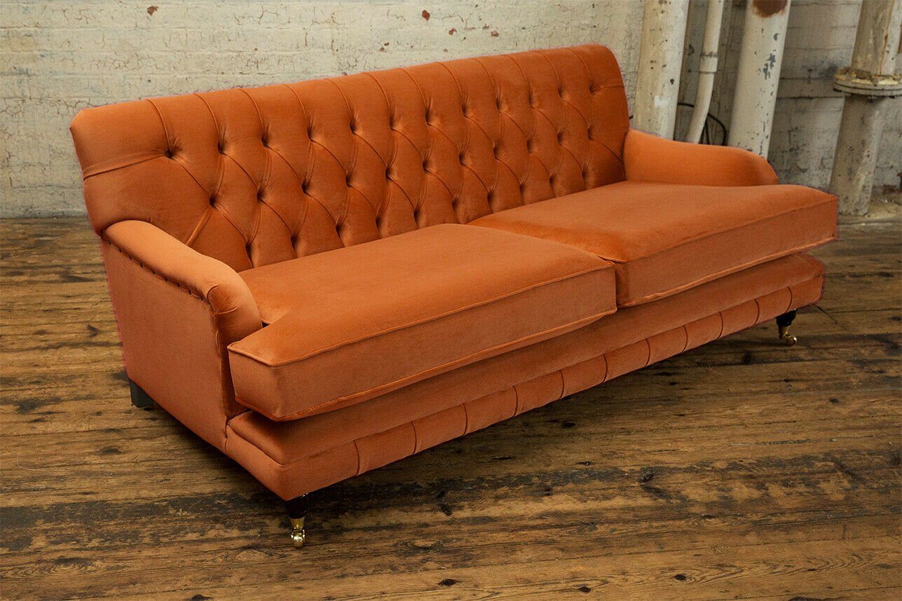 Chesterfield dreisitzer, mit Couch strapazierfähige hochwertige Die couch Knöpfen. JVmoebel Rückenlehne Chesterfield-Sofa und