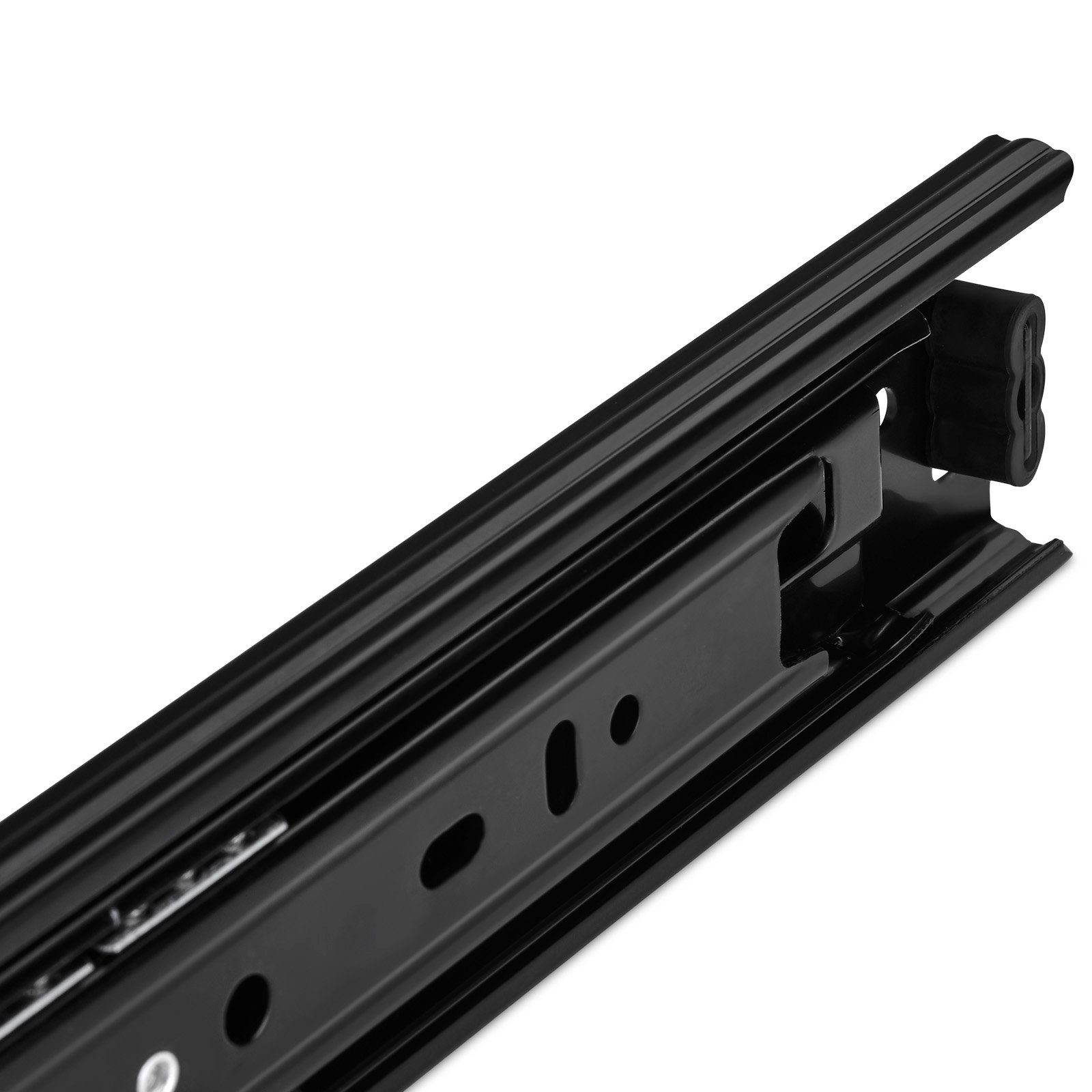 SO-TECH® Auszug Vollauszug 45 kg 250 - 750 mm KV3-45-H45-NF schwarz (2 St), KV3-45-H45-L250-NF schwarz 250 mm (eingeschoben)