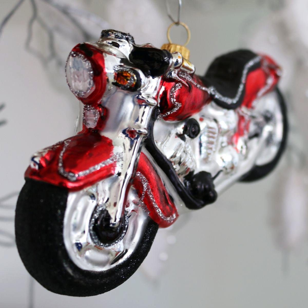 440s Christbaumschmuck 440s Christbaum-Hänger Motorrad rot (1-tlg)
