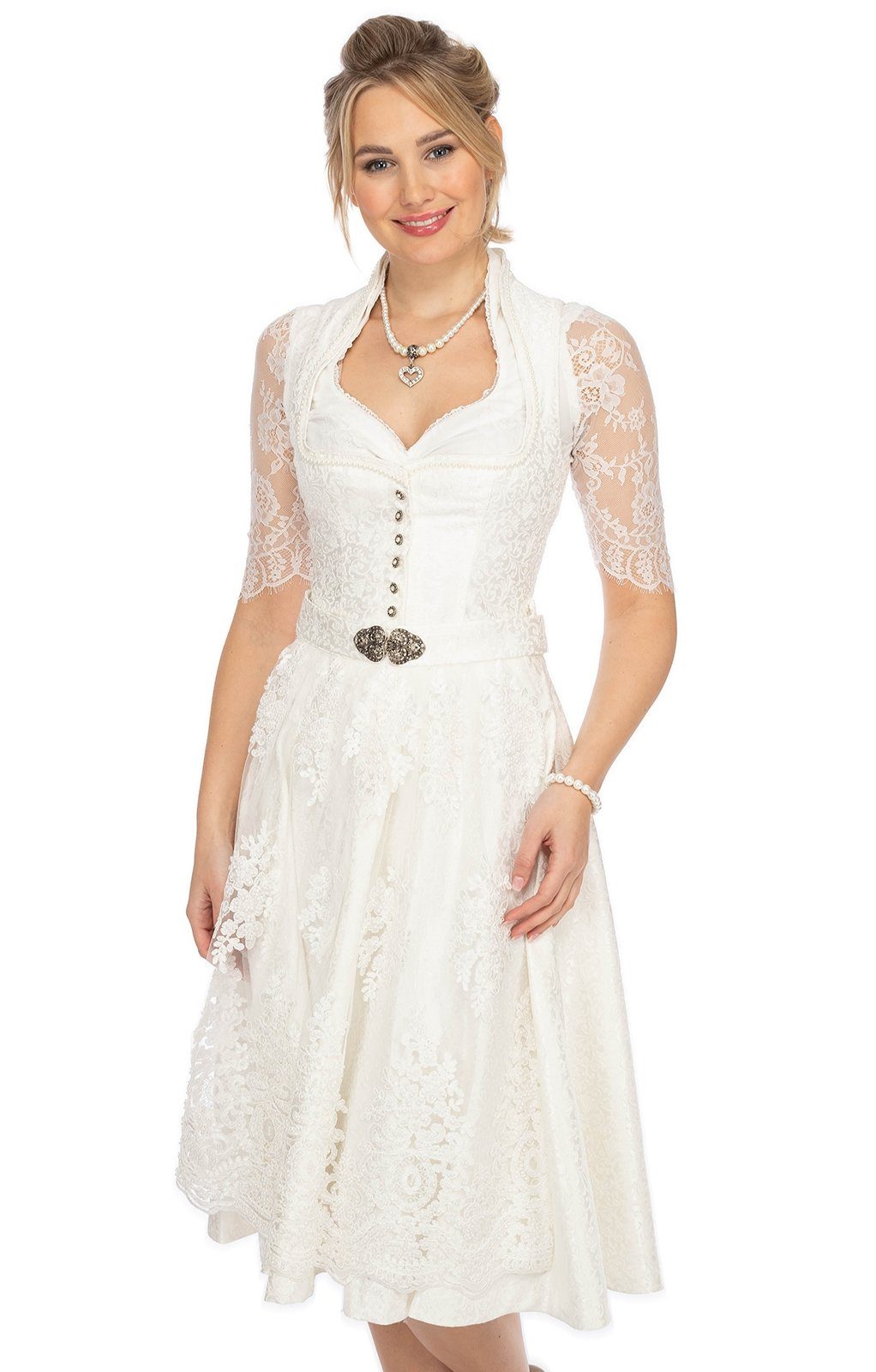 Dirndl-inspiriertes Damenkleid - Für Oktoberfest & Feste