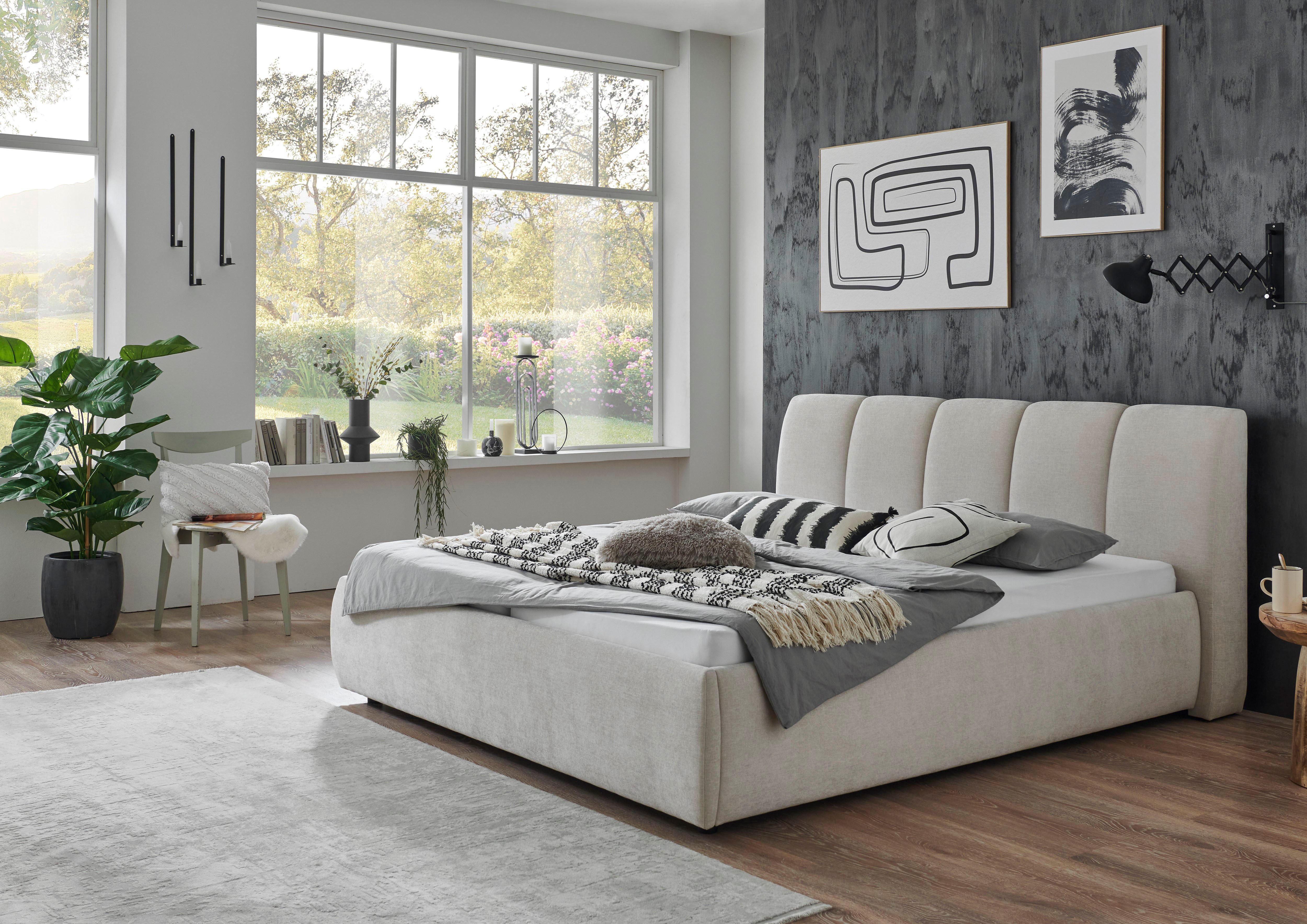 Places of Style Polsterbett Riveria, beige, günstig online kaufen