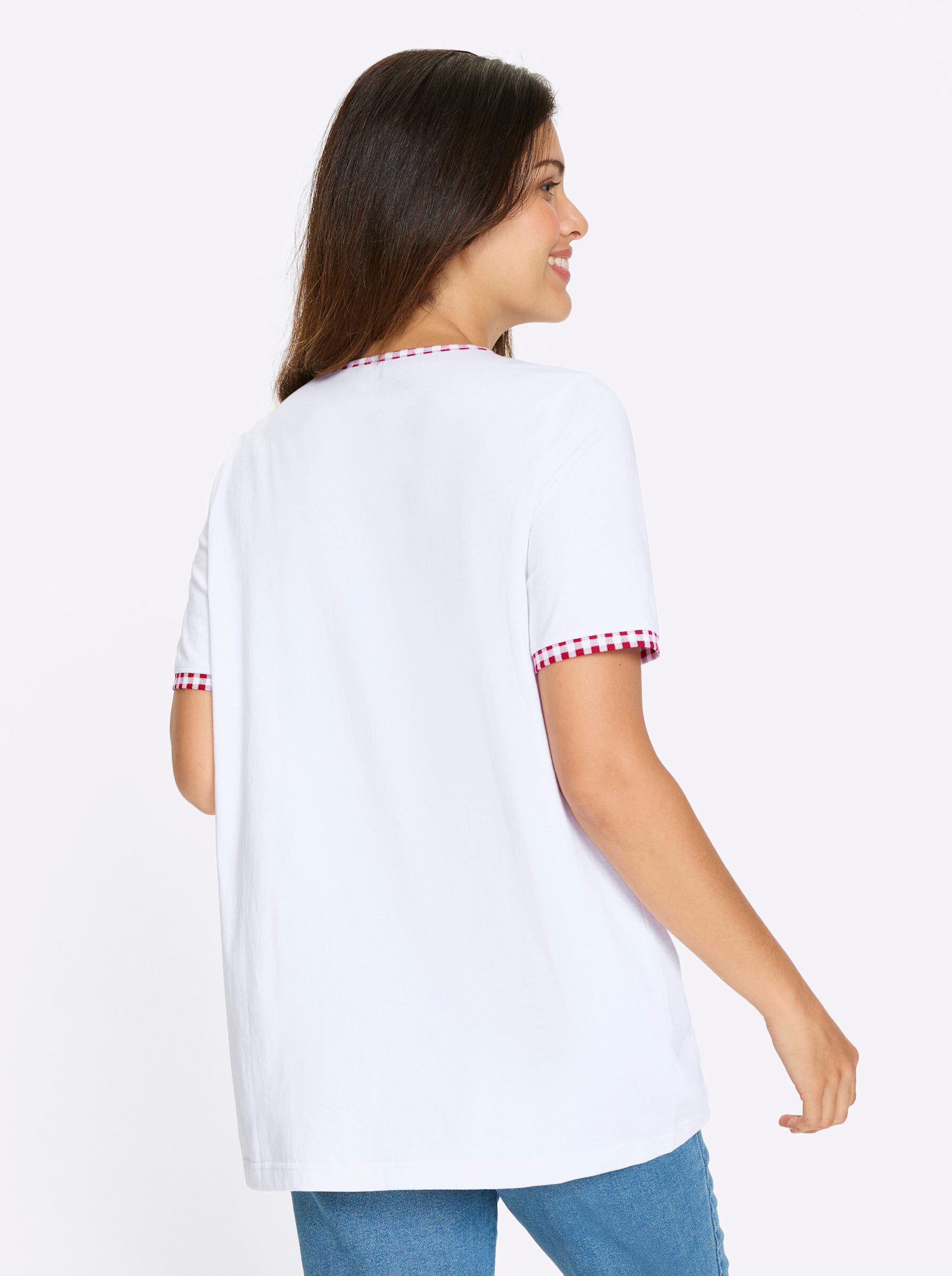 Sieh an! T-Shirt Longshirt Kurzarm günstig online kaufen