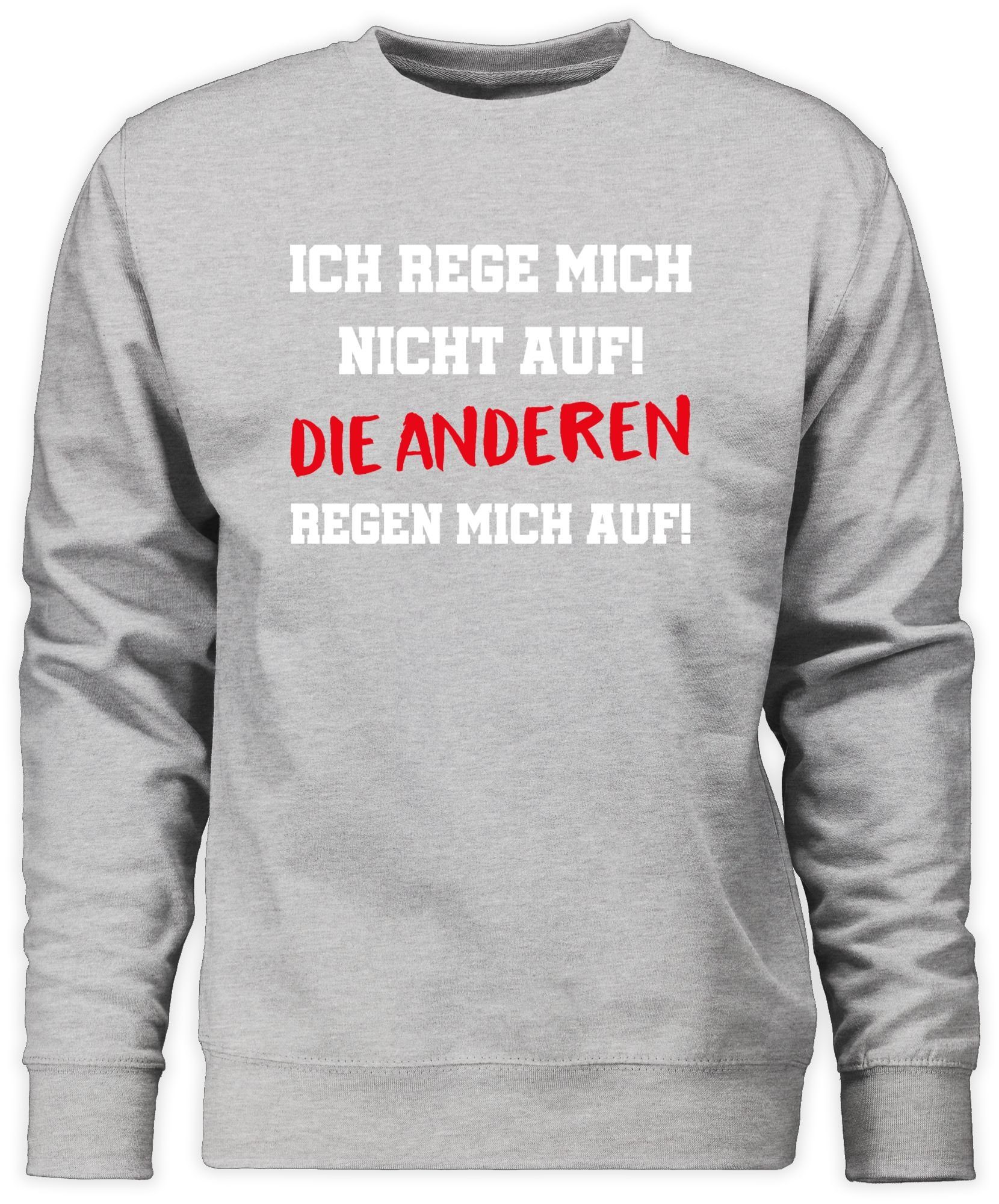 Sweatshirt Ich rege mich nicht auf die anderen regen mich auf