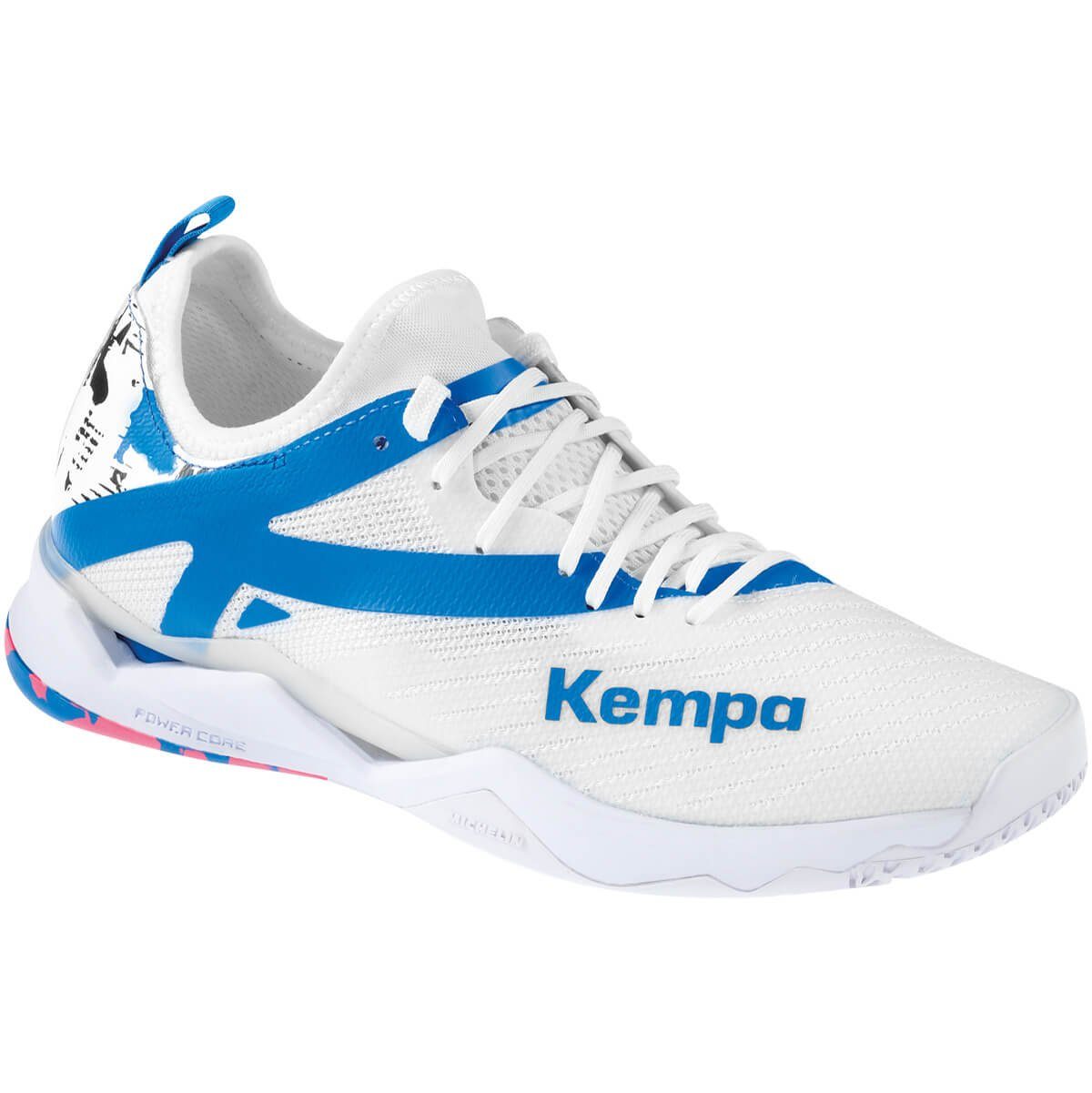 Kempa Kempa Hallen-Sport-Schuhe Hallenschuh weiß/fair blau | Hallenschuhe