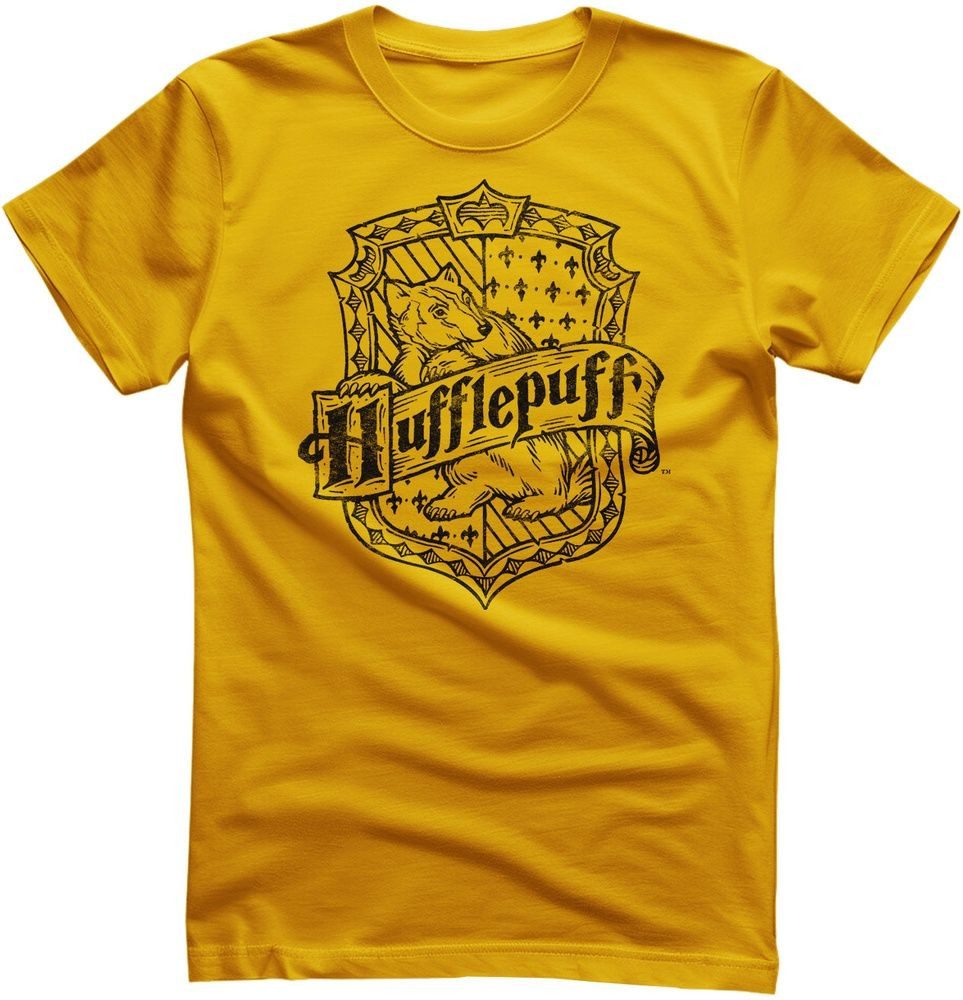 Harry Potter T-Shirt Harry Potter - Hufflepuff Washed Crest T-Shirt