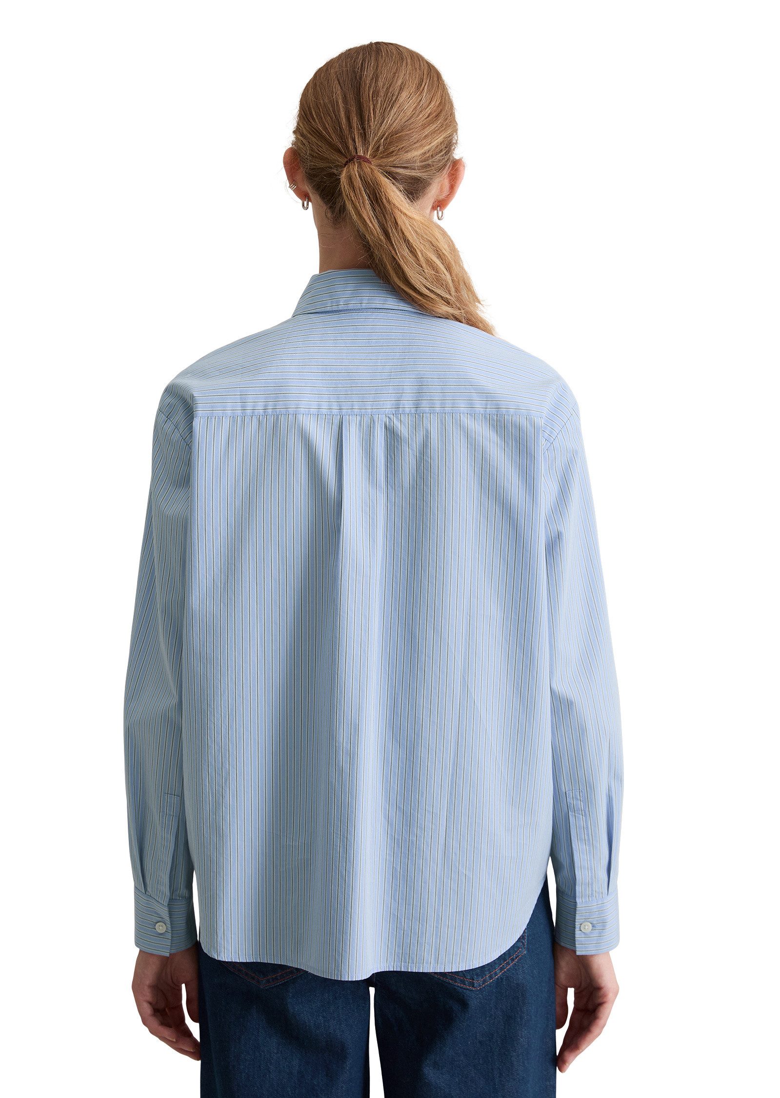 Marc O'Polo DENIM Langarmbluse aus Papertouch Popeline