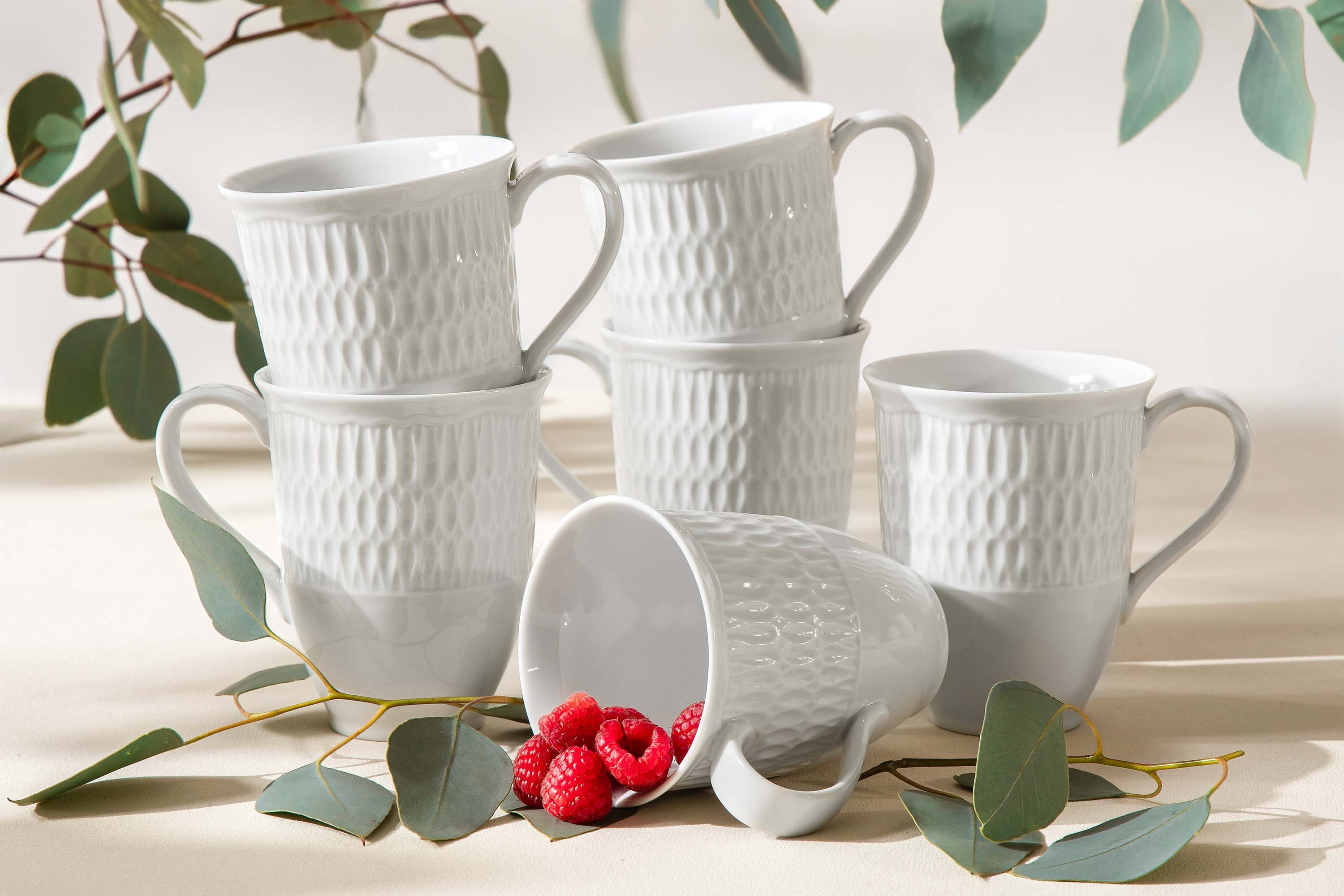 KONSIMO® Tasse CMIELOW SOFIA Tassen-Set, Kaffeetassen, Becher-Set, 6-tlg., Porzellan, Hochwertiges Premium-Porzellan, Set für 6 Personen, handgefertigt