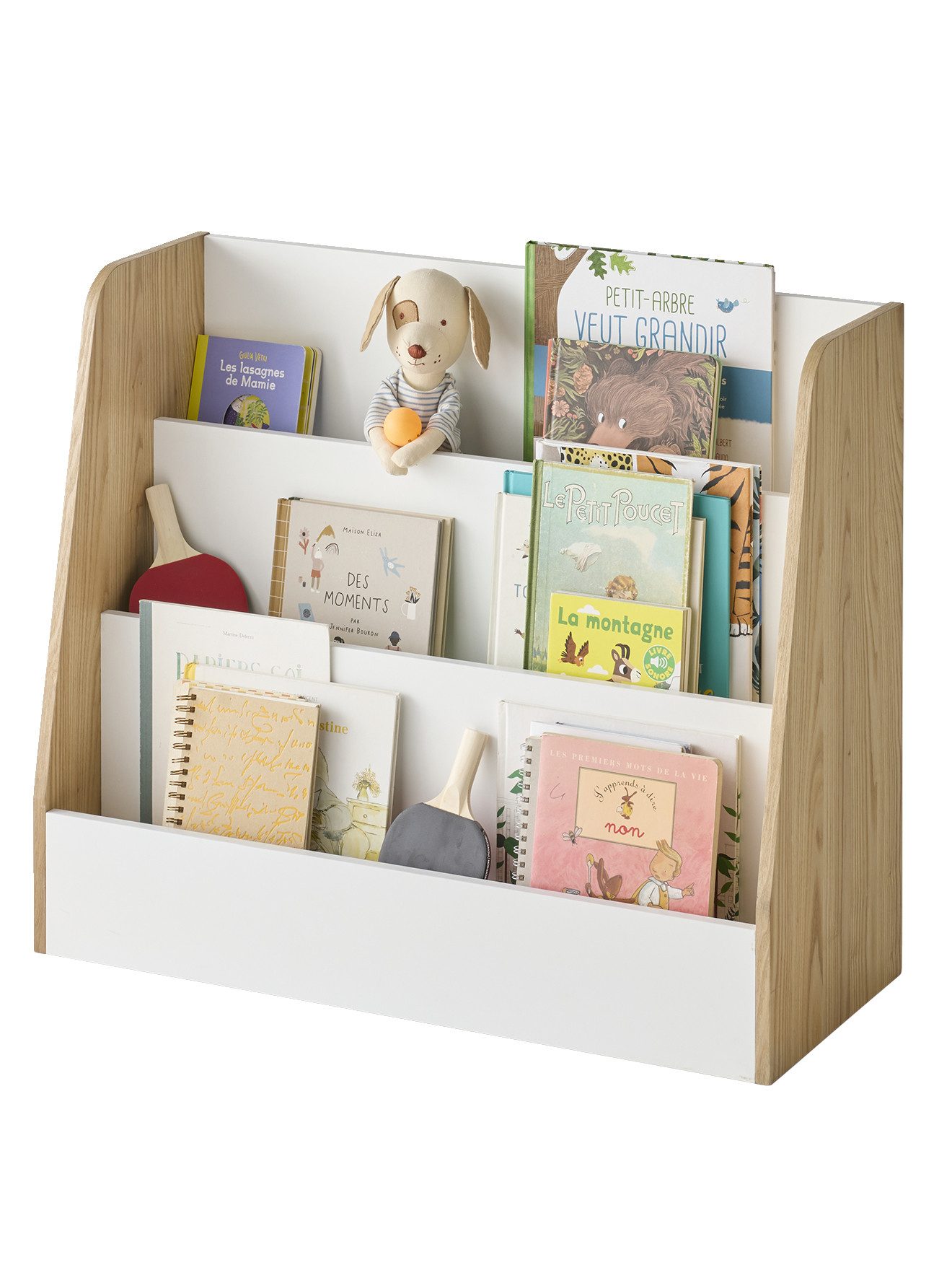 vertbaudet Bücherregal Bücherregal mit 3 Fächern YEL Kinderzimmer