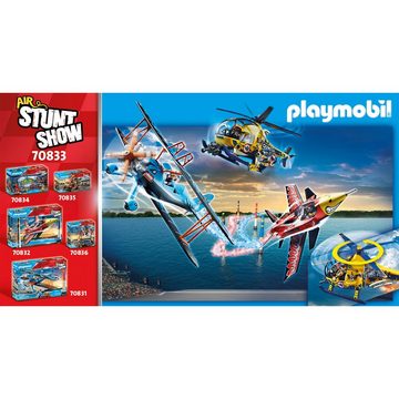 Playmobil® Konstruktionsspielsteine Air Stuntshow Filmcrew-Helikopter