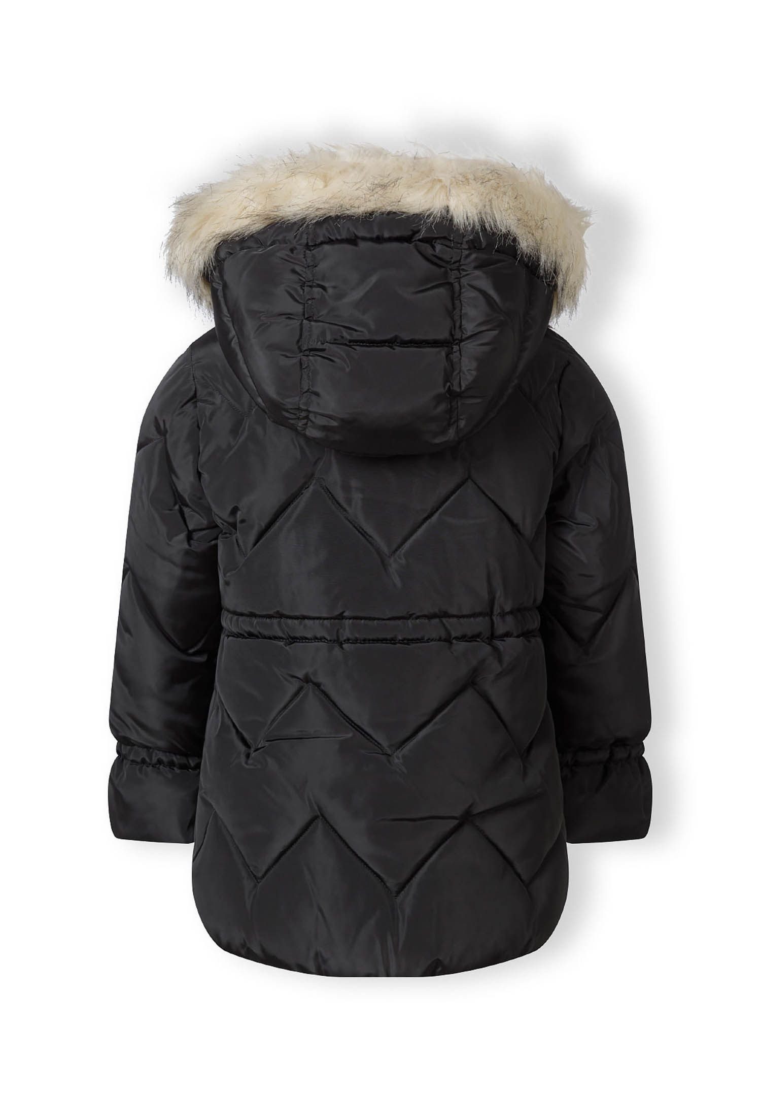 MINOTI Winterjacke Stepp-Winterjacke mit Kunstfell und Tunnelzug in der Taille (2y-14y)