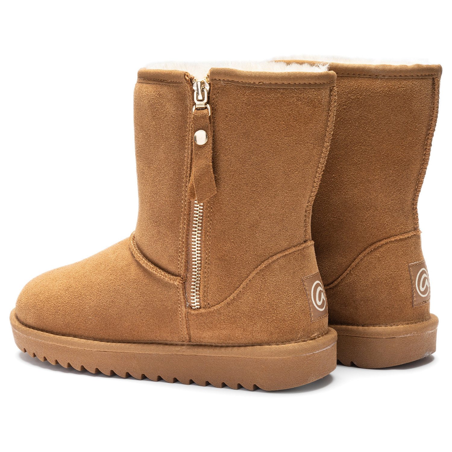 Ara ALASKA Zip Winterboots Schlupfboots, Plateauboots mit Lammfellfutter