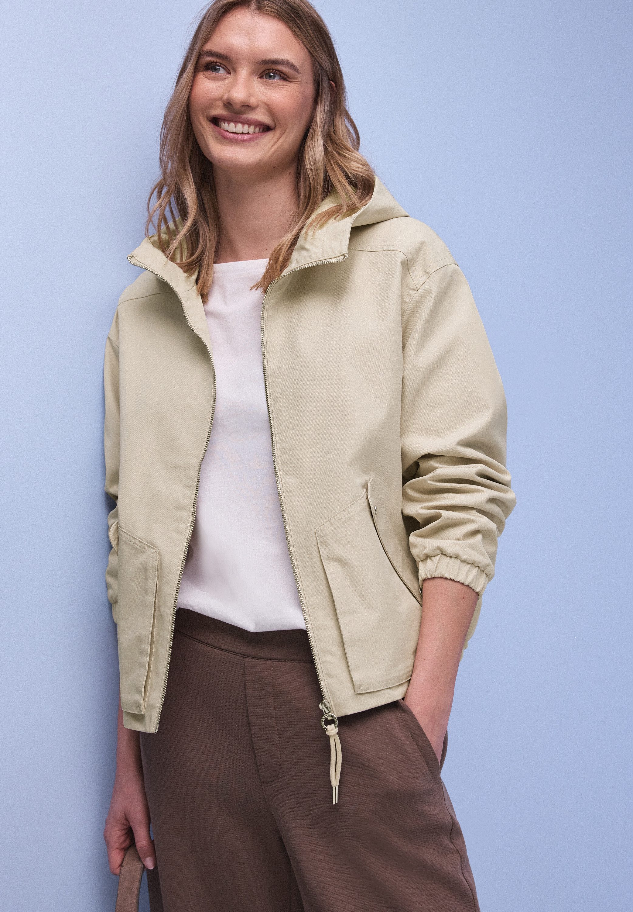 STREET ONE Outdoorjacke mit Kapuze günstig online kaufen