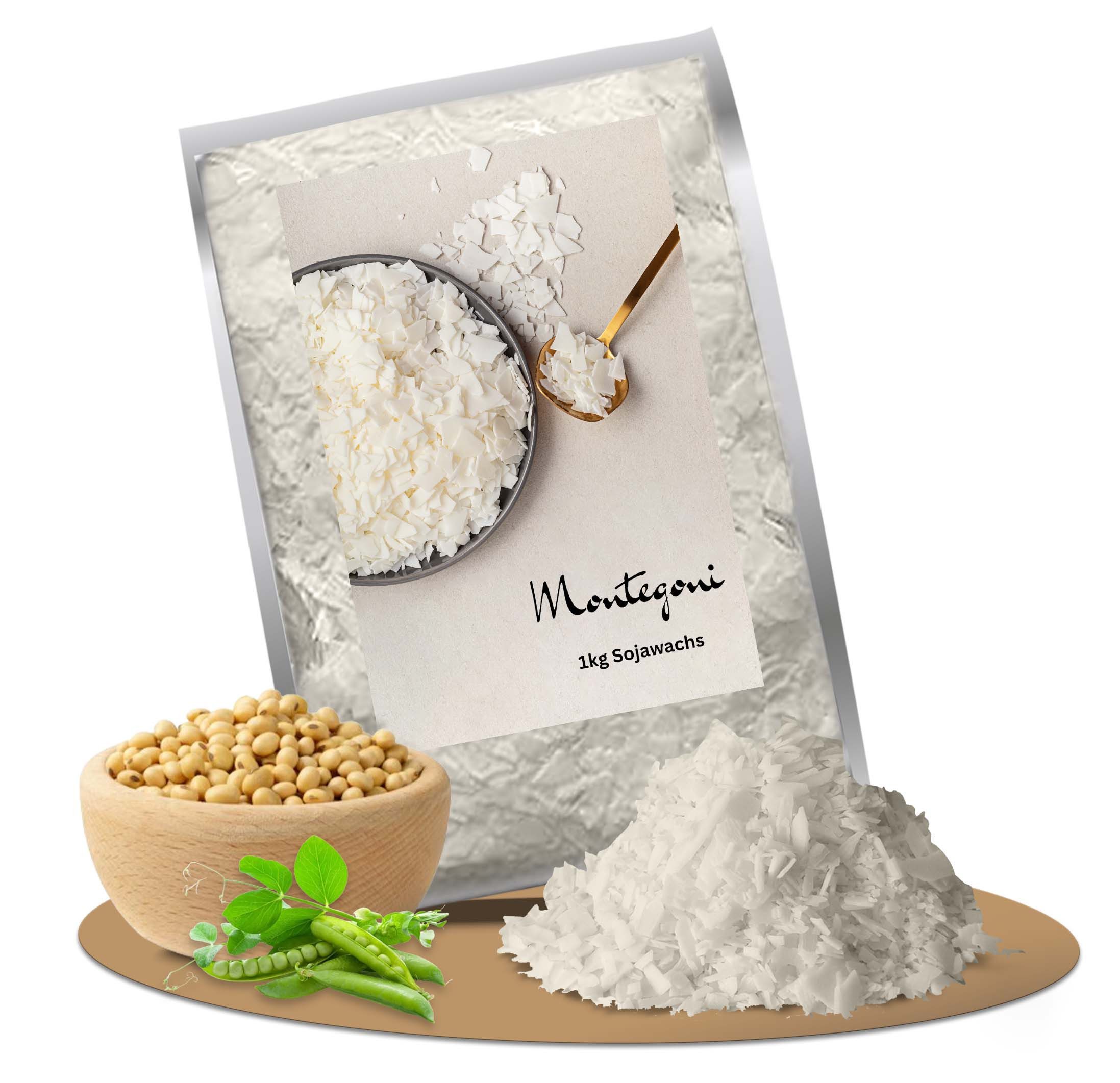 Montegoni Duftkerze 100% natürliches Sojawachs für Kerzen (ohne Zusatzstoff günstig online kaufen