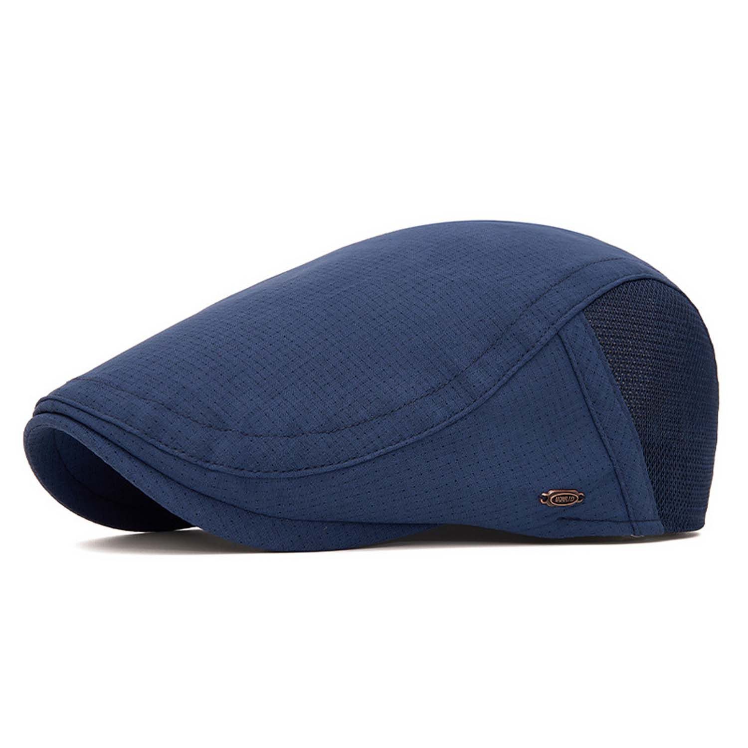Bwecuy Schirmmütze Schirmmütze Baumwolle Barett Cap, Einstellbare Flatcap