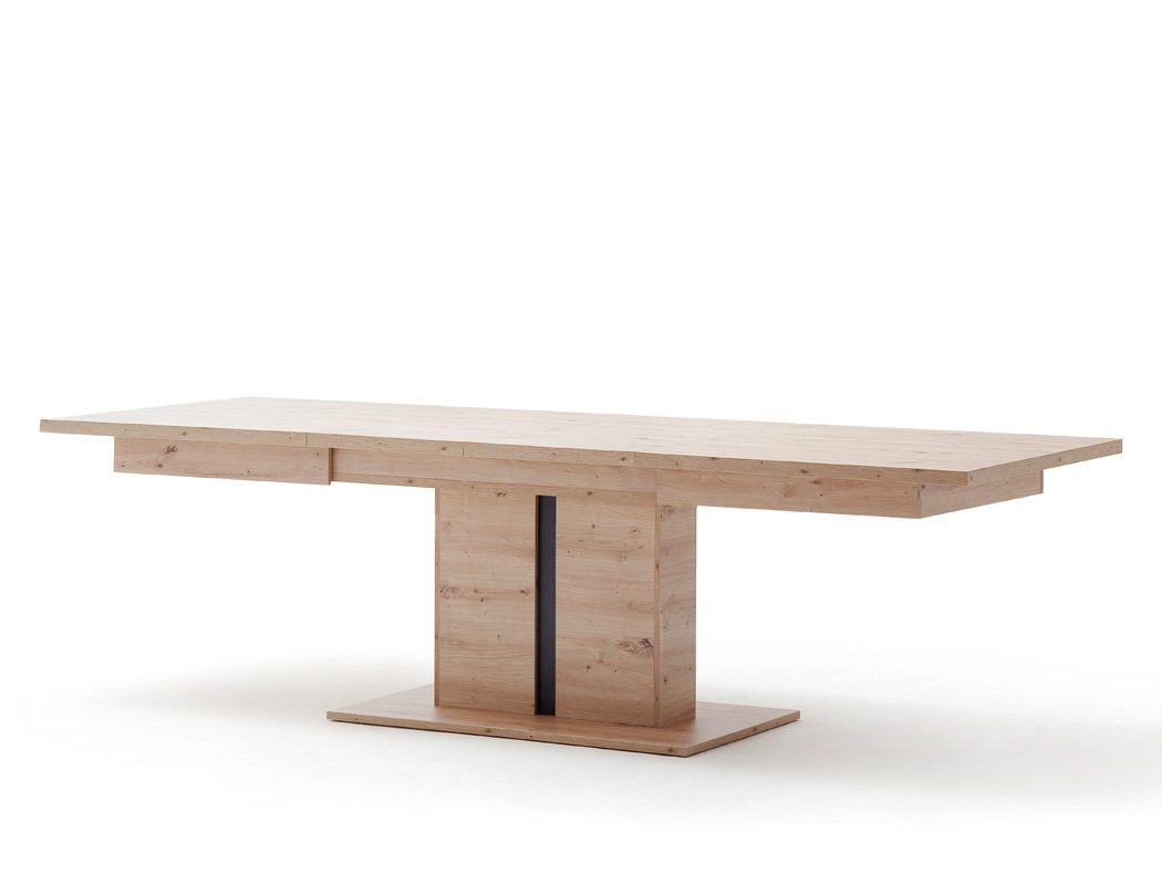 Tischgruppe, (komplette A2 Spar-Set, 6x + cm Polsterstuhl Samy 7-tlg), Balkeneiche Essgruppe Mendoza expendio Nb. 9, 180(280)x77x100