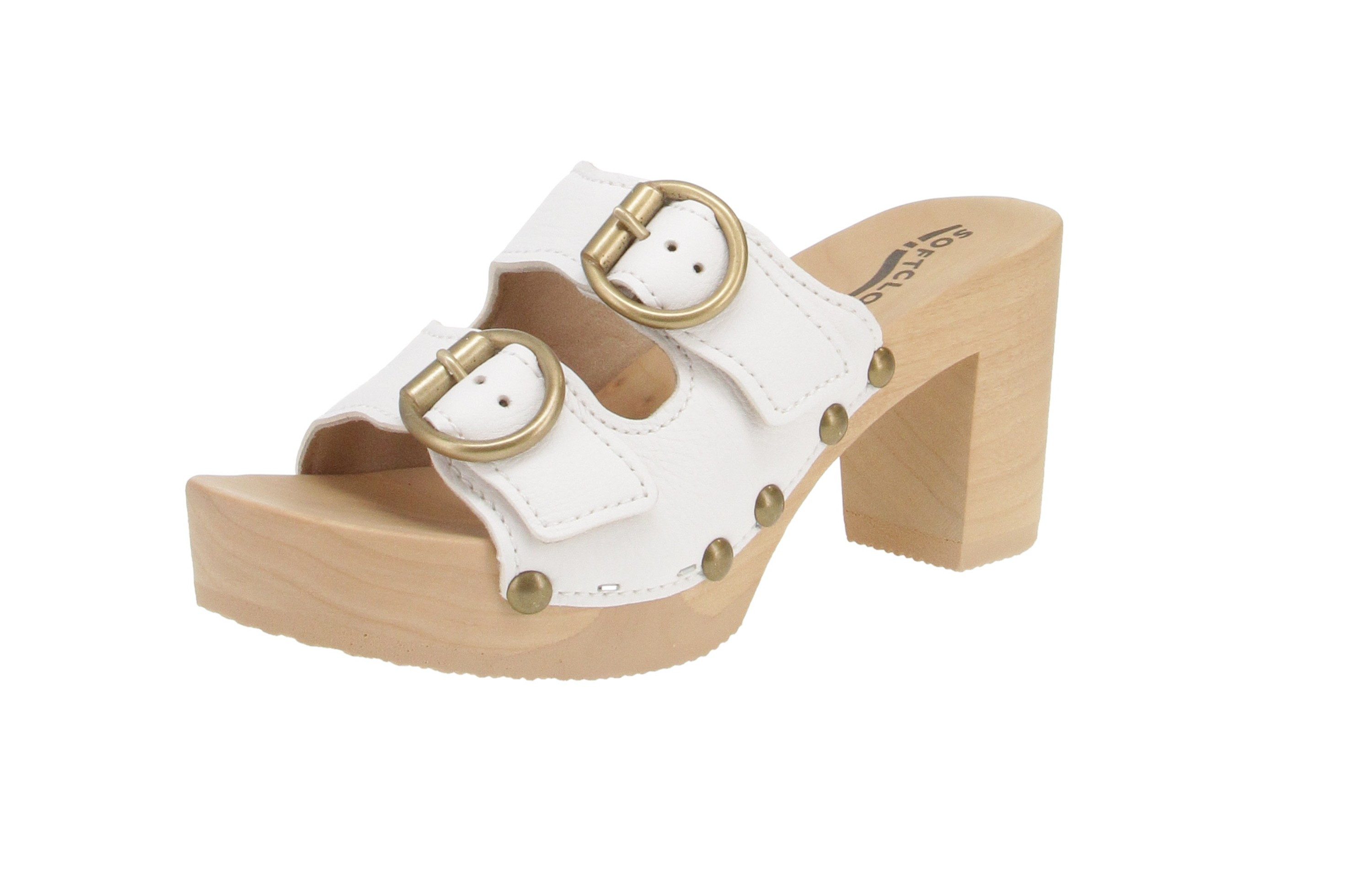 Softclox S3572 Evi Buttero - Damen Schuhe Pantoletten - 02-Weiß Sandale