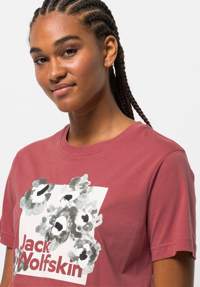 Jack Wolfskin T-Shirt BOX faded-rose W FLORELL T