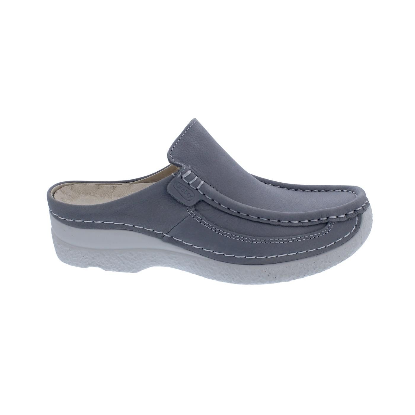 WOLKY Wolky Clog Roll Slide 0620211-206, Nubukleder,Hellgrau, Fußbett zum W günstig online kaufen