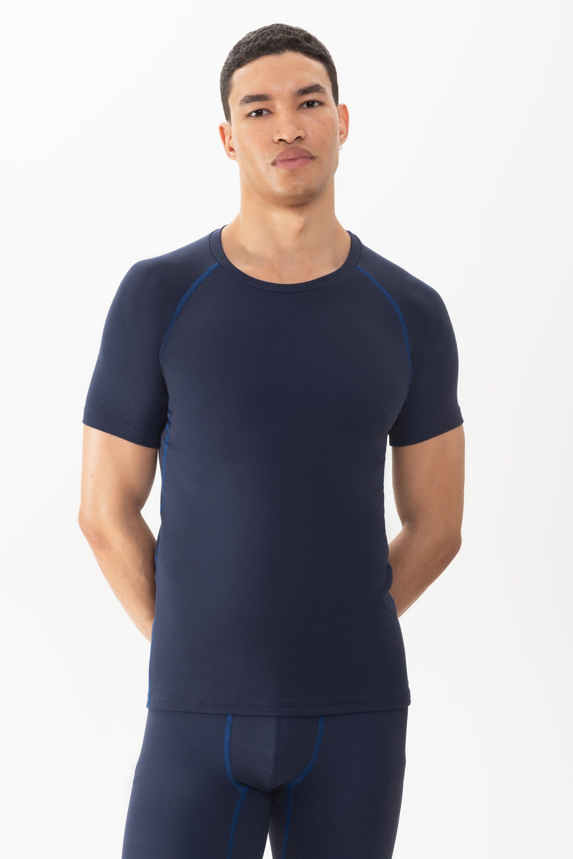 Mey Unterziehshirt Mey Herren Crew Neck Shirt Serie High Performance (1-St) Basic Shirt, zeitloses Design, Baumwoll-Mix, Rundhals