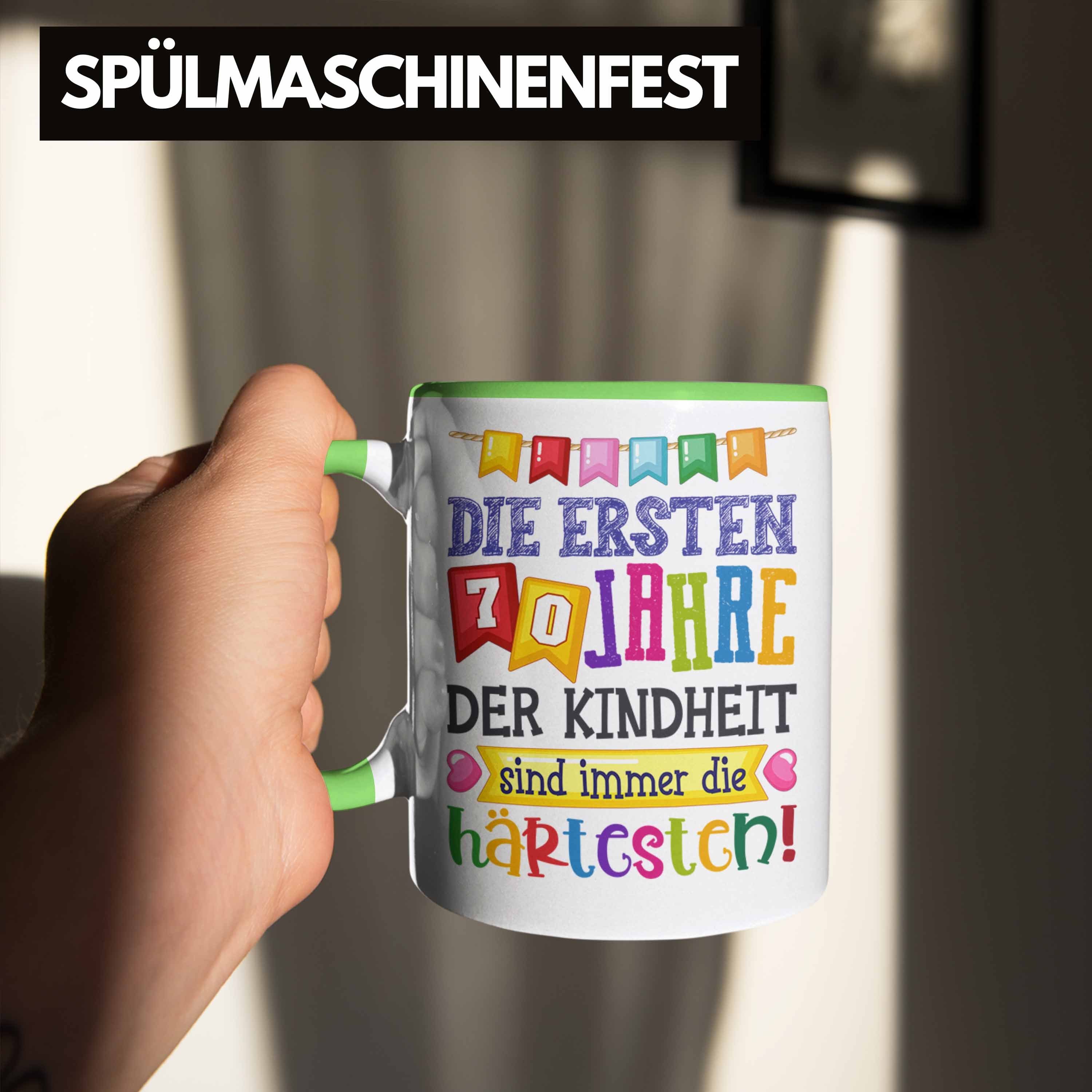 Trendation Tasse Geschenkidee Lustig - Geschenk Spruch Opa Tasse 70. Grün Trendation Geburtstag 70er Oma