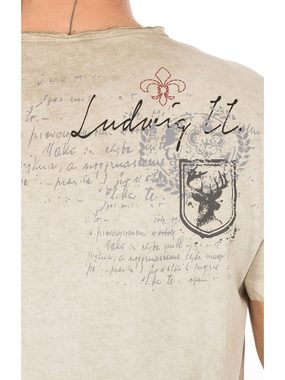 Hangowear Trachtenshirt AR Shirt ALMONT 'König Ludwig' beige