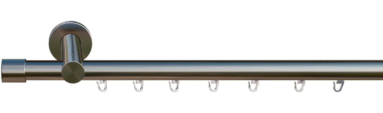 OTTO home Gardinenstange TANBUL, Ø 20 mm, 1-läufig, Fixmaß, verschraubt, Eisen, Innenlauf Komplett-Set inkl. Gleitern und Montagematerial