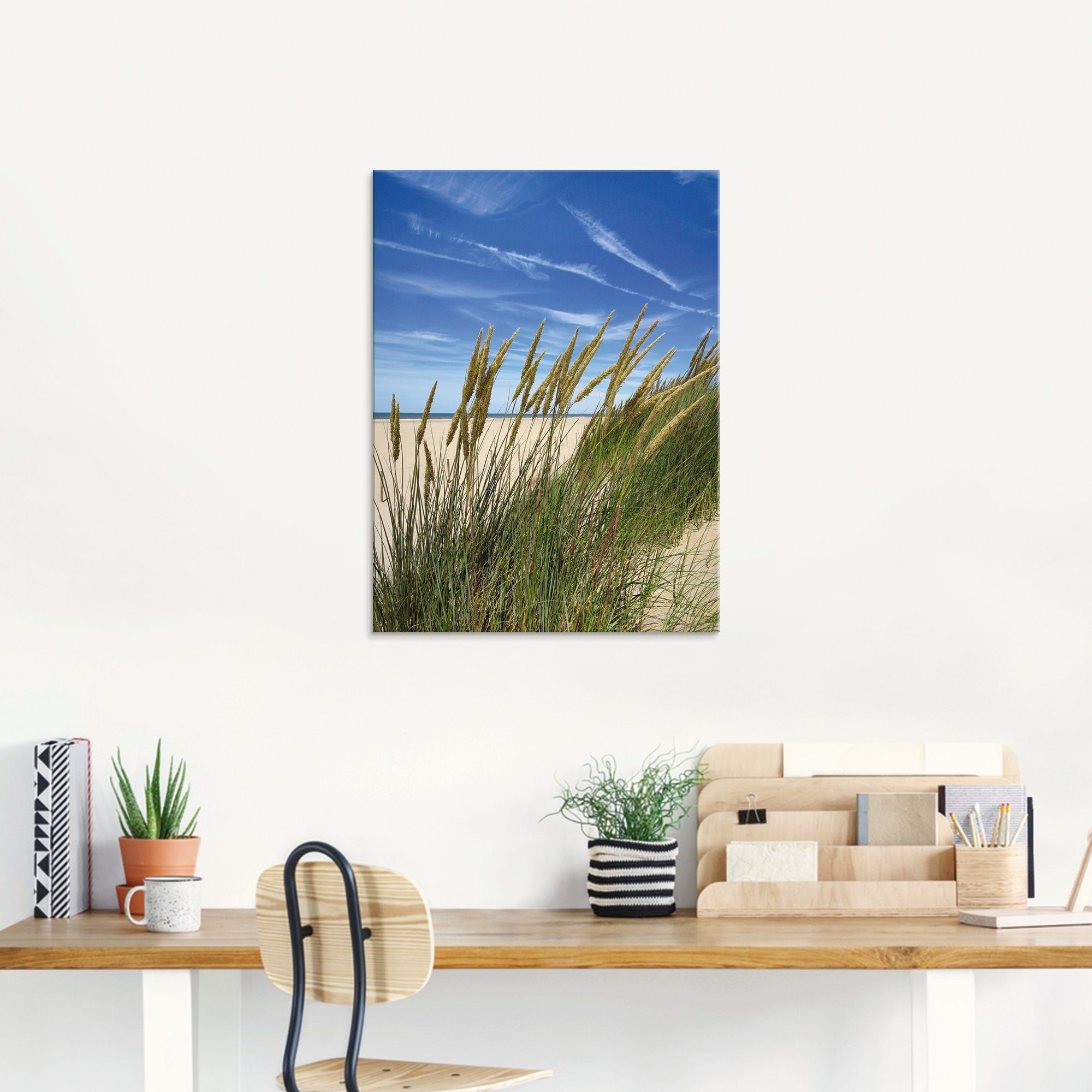Artland Glasbild »Blühendes Strandgras«, Strand (1 Stück)-HomeTrends