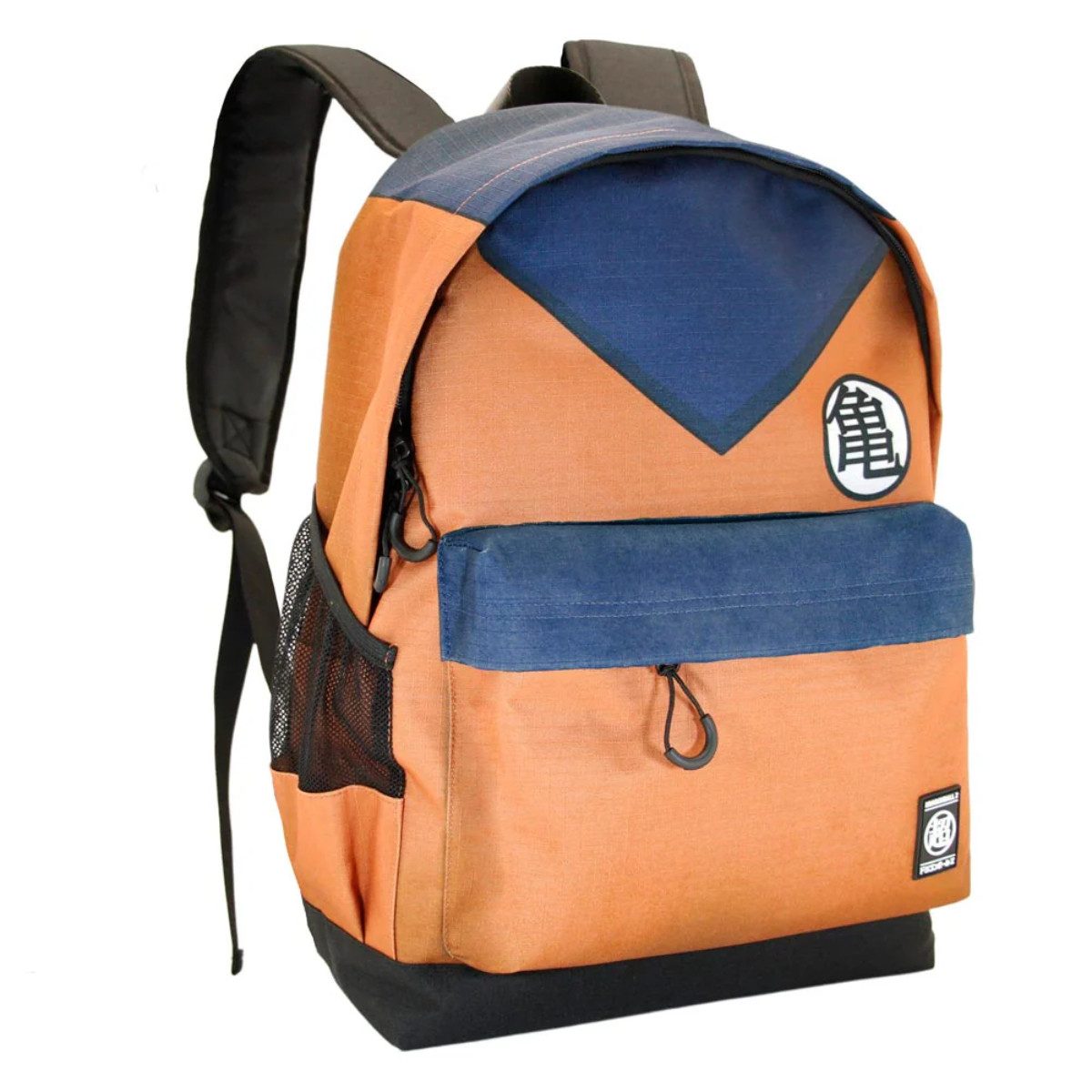 Dragon Ball Rucksack Anzug Rucksack Orange RPET Fronttasche Laptopfach Trolleygurt