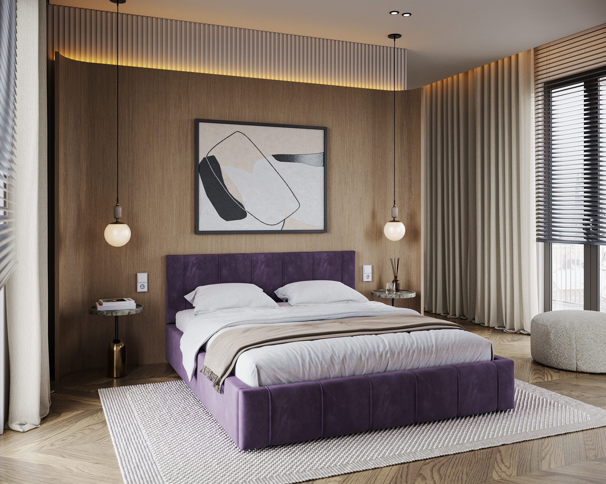 thematys Polsterbett mit Bettkasten & Lattenrost + viel Stauraum 120x200–180x200cm - Samt (Optional mit 28 cm H3/H4 Taschenfederkern oder 23 cm Taschenfederkern-Matratze H2, hydraulisches Stauraumbett)