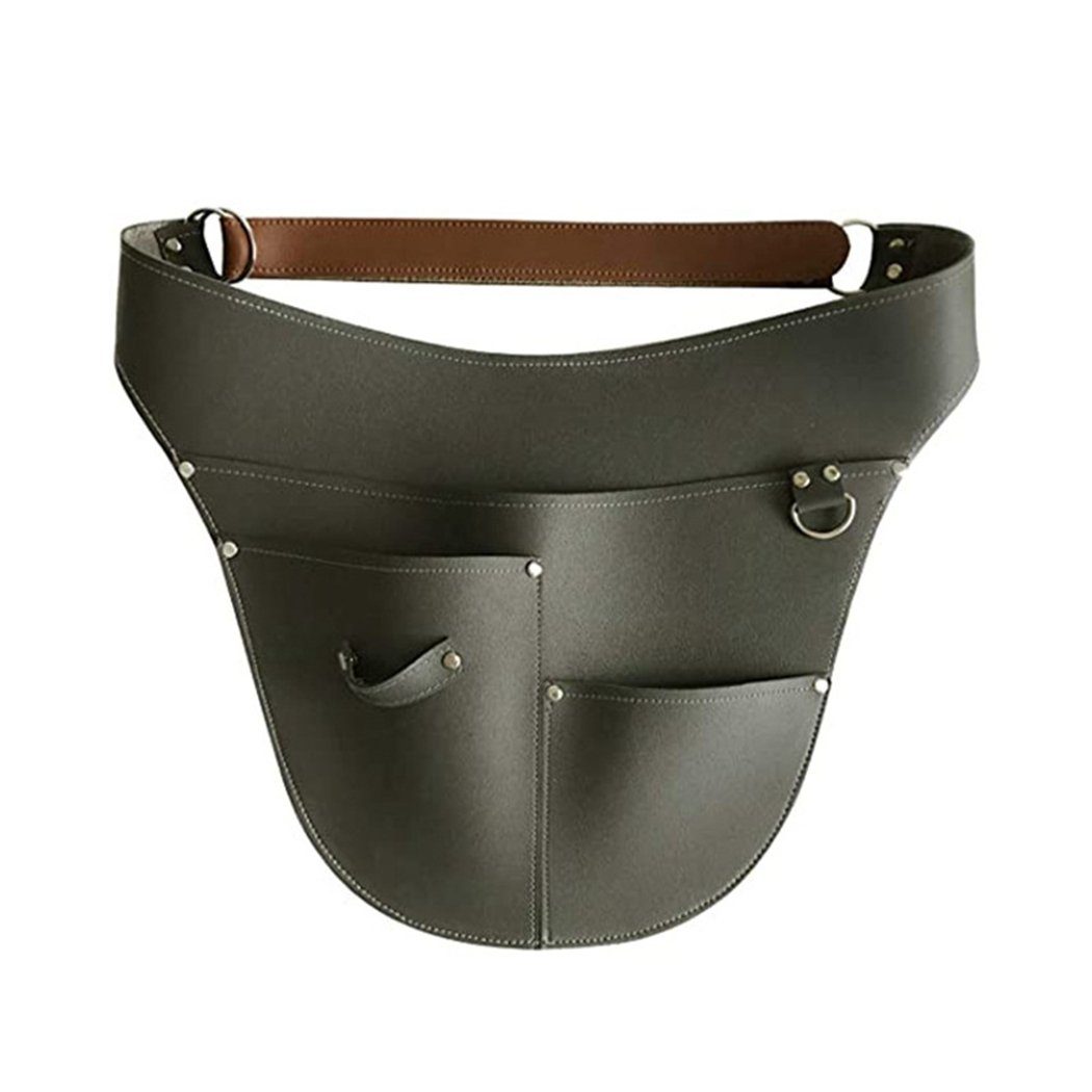 TUABUR Werkzeugtasche Gürtelholster für Gartengeräte, verstellbare Werkzeug-Hüfttasche dunkelgrün