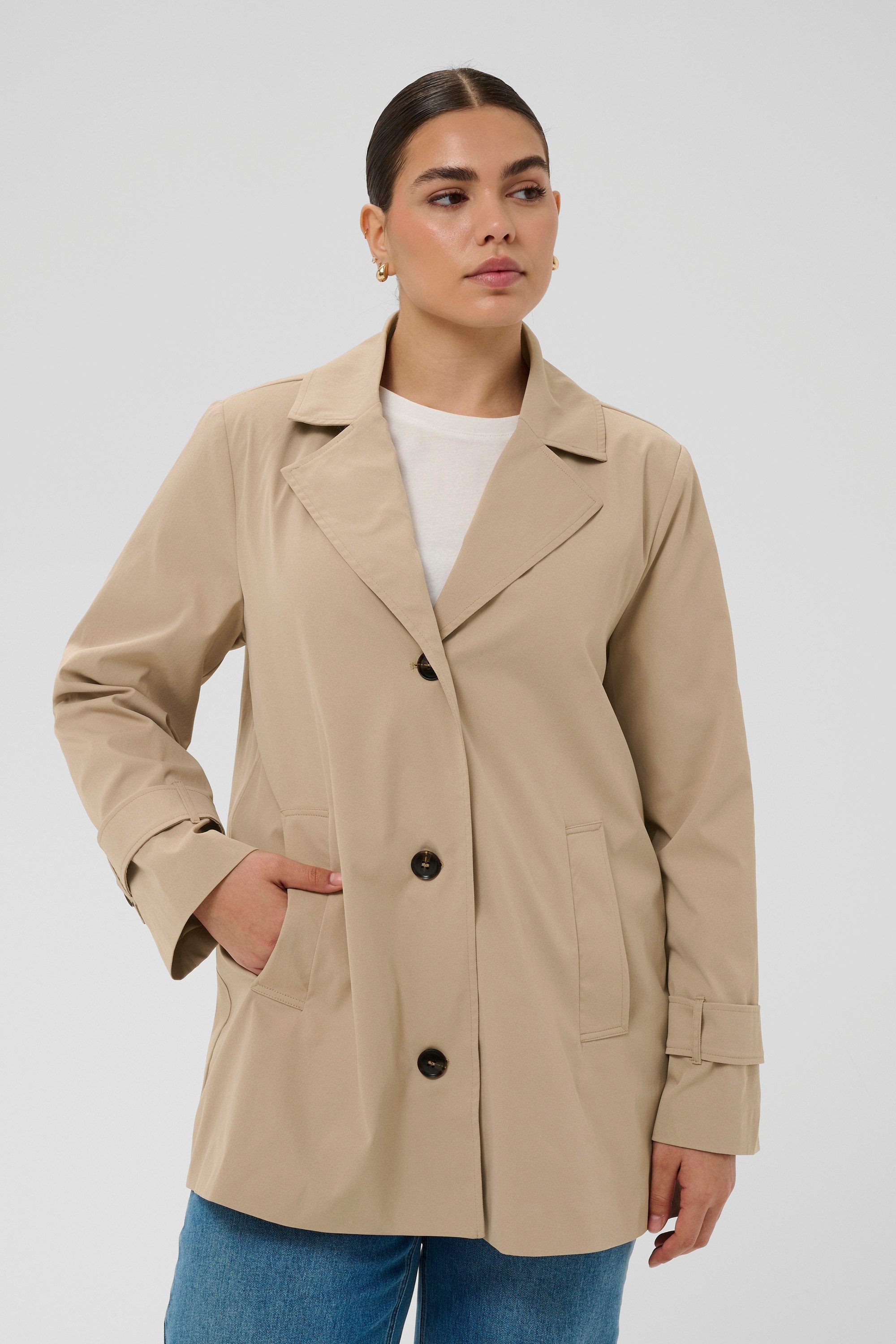 KAFFE Curve Wintermantel Jacke KCjacky Große Größen