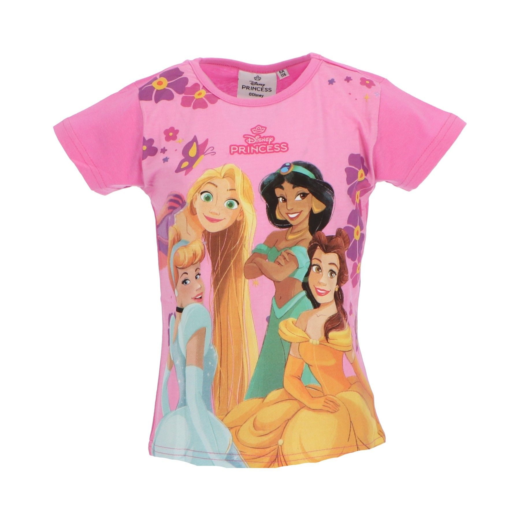 T-Shirt Disney Princess T-Shirt für Kinder mit Print aus Baumwolle kurzarm