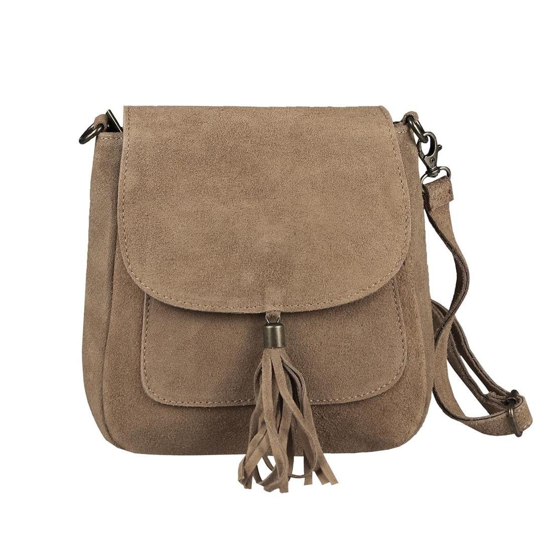 ITALYSHOP24 Schultertasche Made in Italy Damen Leder Tasche CrossOver, als günstig online kaufen