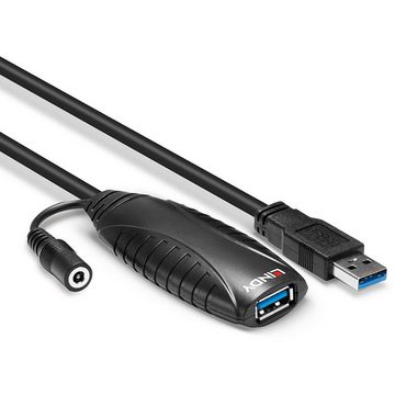 Lindy USB 3.2 Gen 1 Aktivverlängerungskabel, USB-A Stecker > USB-A Buchse Computer-Kabel