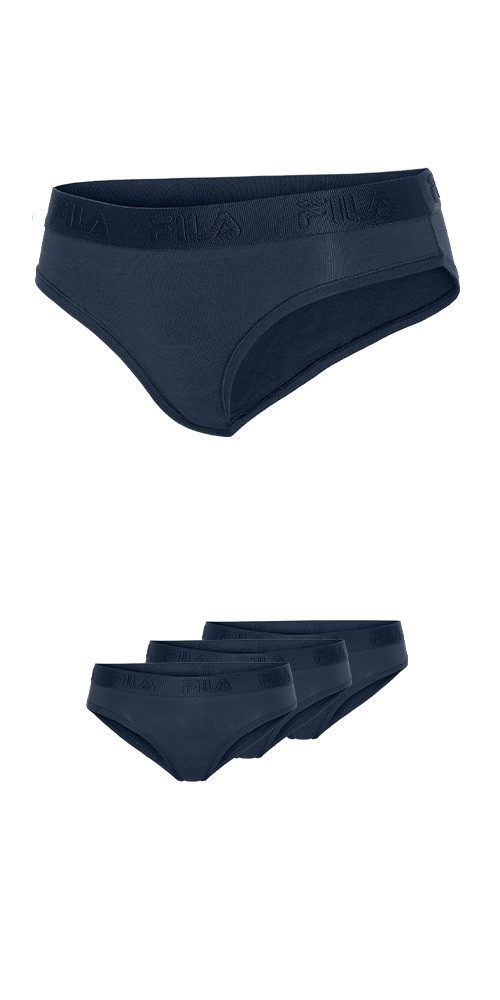 Fila Slip (3er Pack) Baumwollmix, elastisch, Logobund