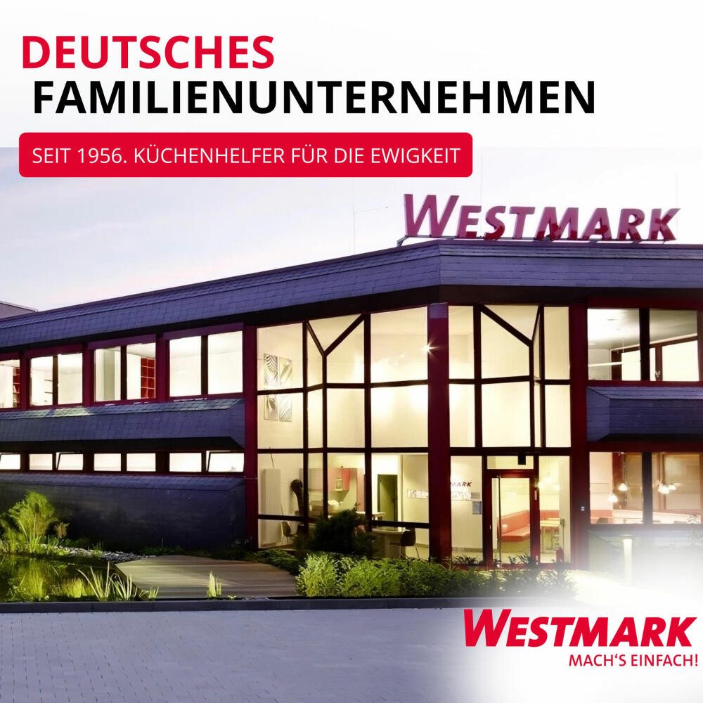 WESTMARK Eierschneider / Tomaten- und Mozzarellaschneider mit Schneidteller und gezahnten, rostfrei, spülmaschinengeeignet, BPA-frei