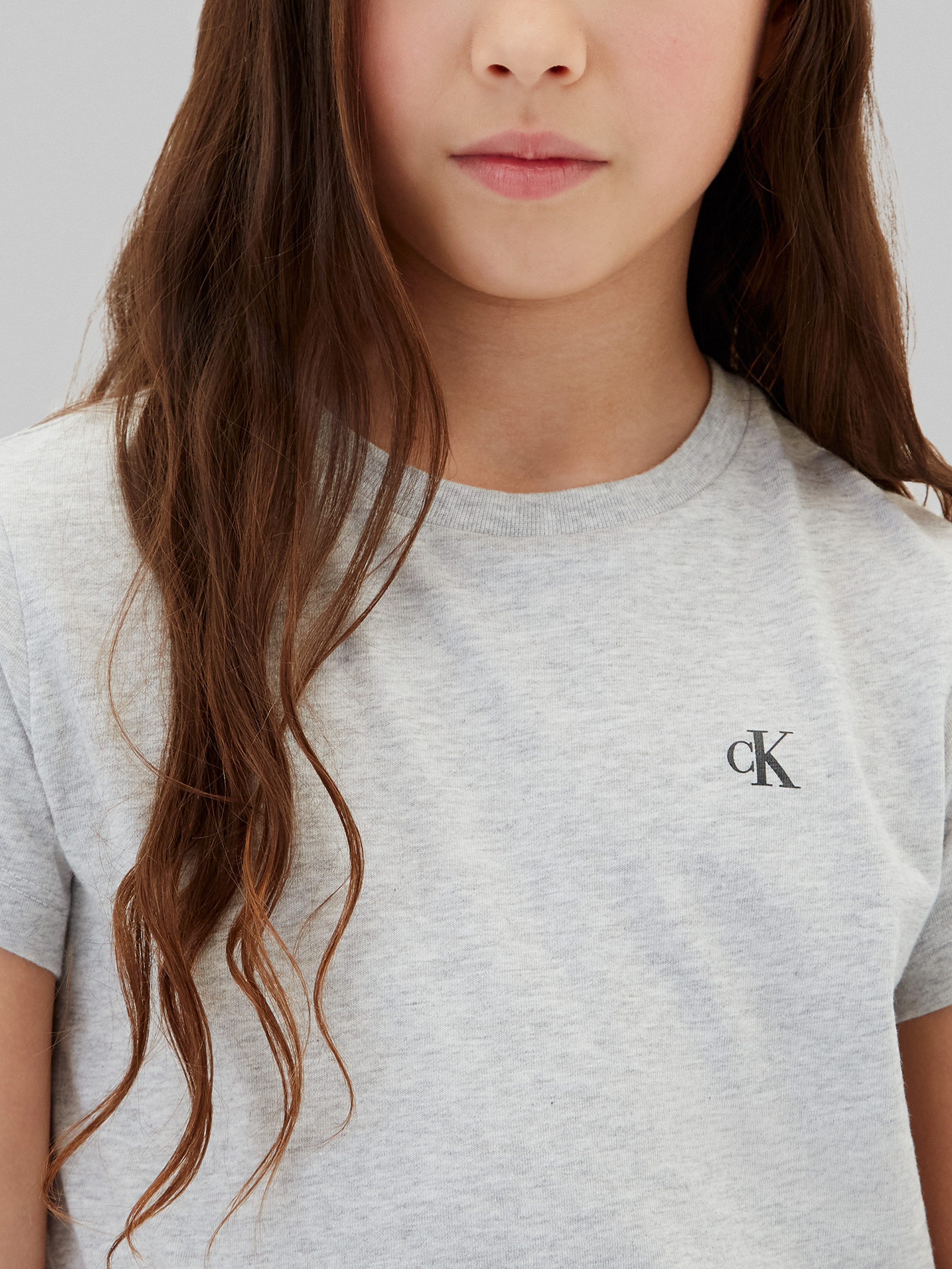 Calvin Klein Jeans T-Shirt (Packung, 2-tlg) Rundhalsausschnitt, reine Baumwolle, Logodruck