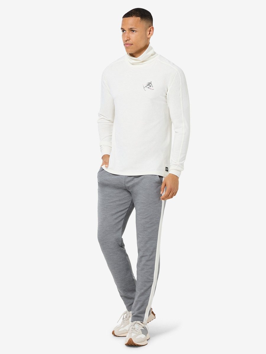 SUPER.NATURAL Jogginghose für Herren, Merino COLORADO PANTS casual Design, mit Streifen
