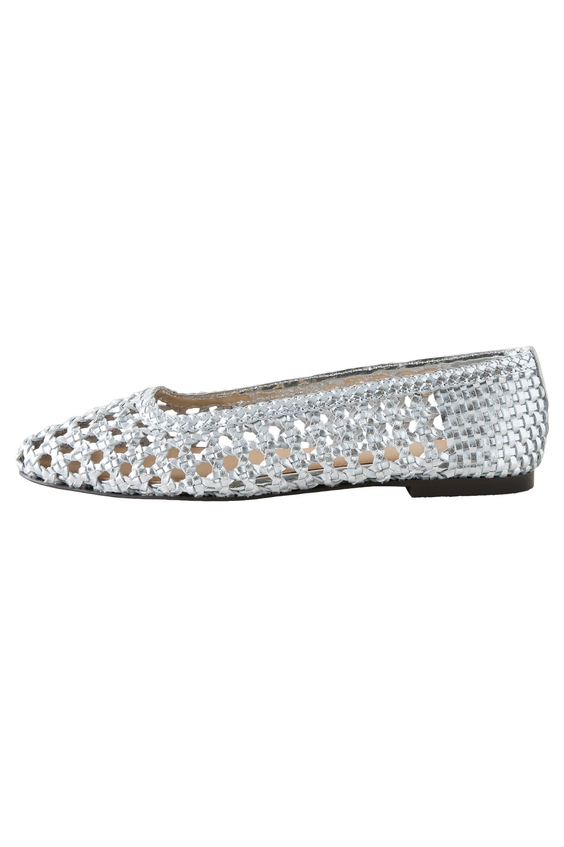 Next Forever Comfort® Schuhe aus geflochtenem Leder Ballerina