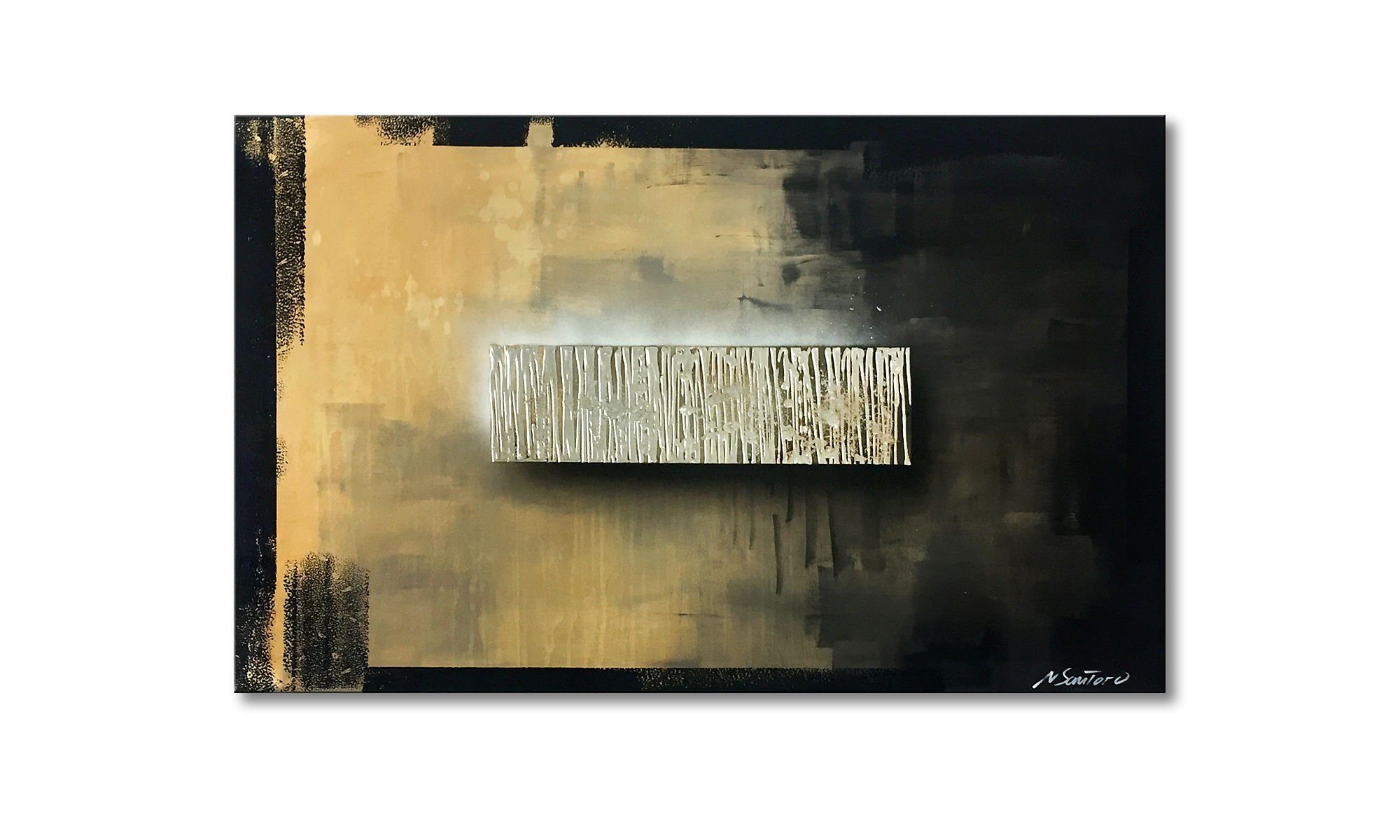 WandbilderXXL Gemälde Changed 120 x 75 cm, Abstraktes Gemälde, handgemaltes Unikat