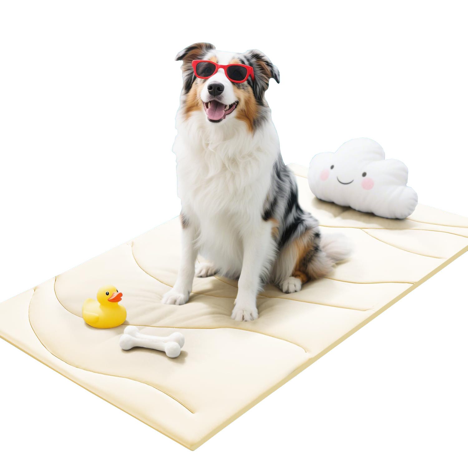 Ledander Hundematte Kühlmatte für Hunde, Selbstkühlende Hundematte, Sommer Kühlkissen, für Hunde, Langlebiger Tragbares Kühldecke Hund Waschbar