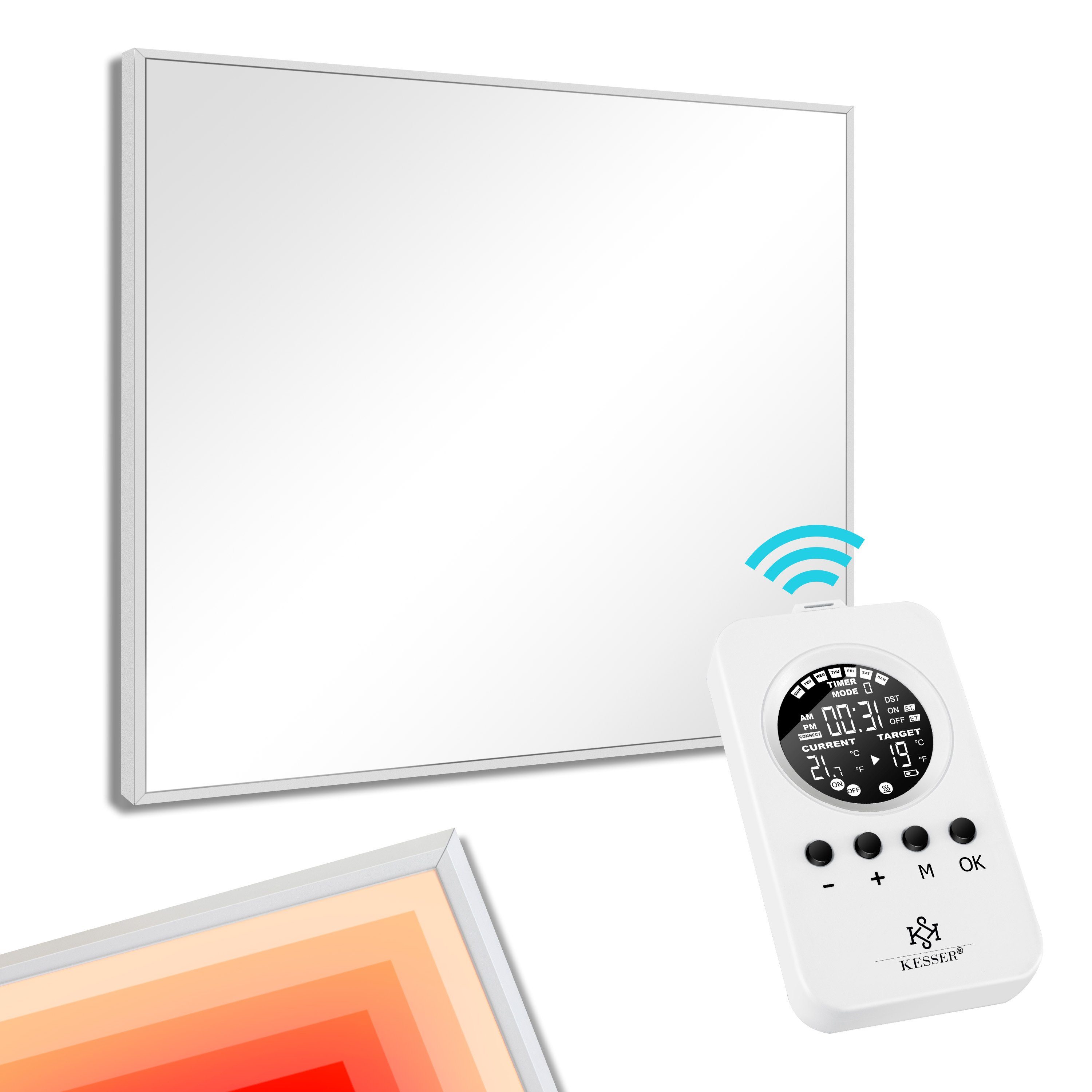 KESSER Infrarotheizung, Infrarot Elektro Wand Thermostat mit Infrarotheizung Heizung