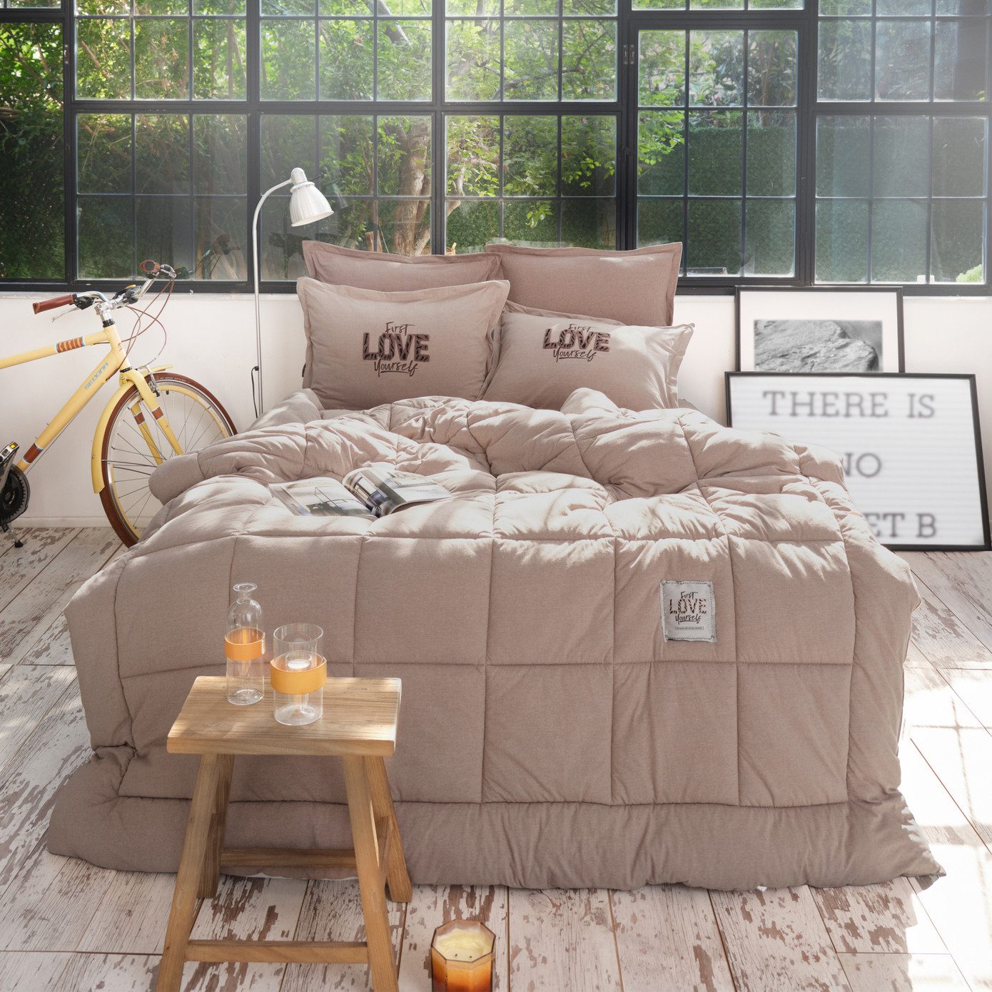 Karaca Home Bettwäsche Karaca Motto 200x220 cm Bettwäsche-Set aus Baumwolle günstig online kaufen